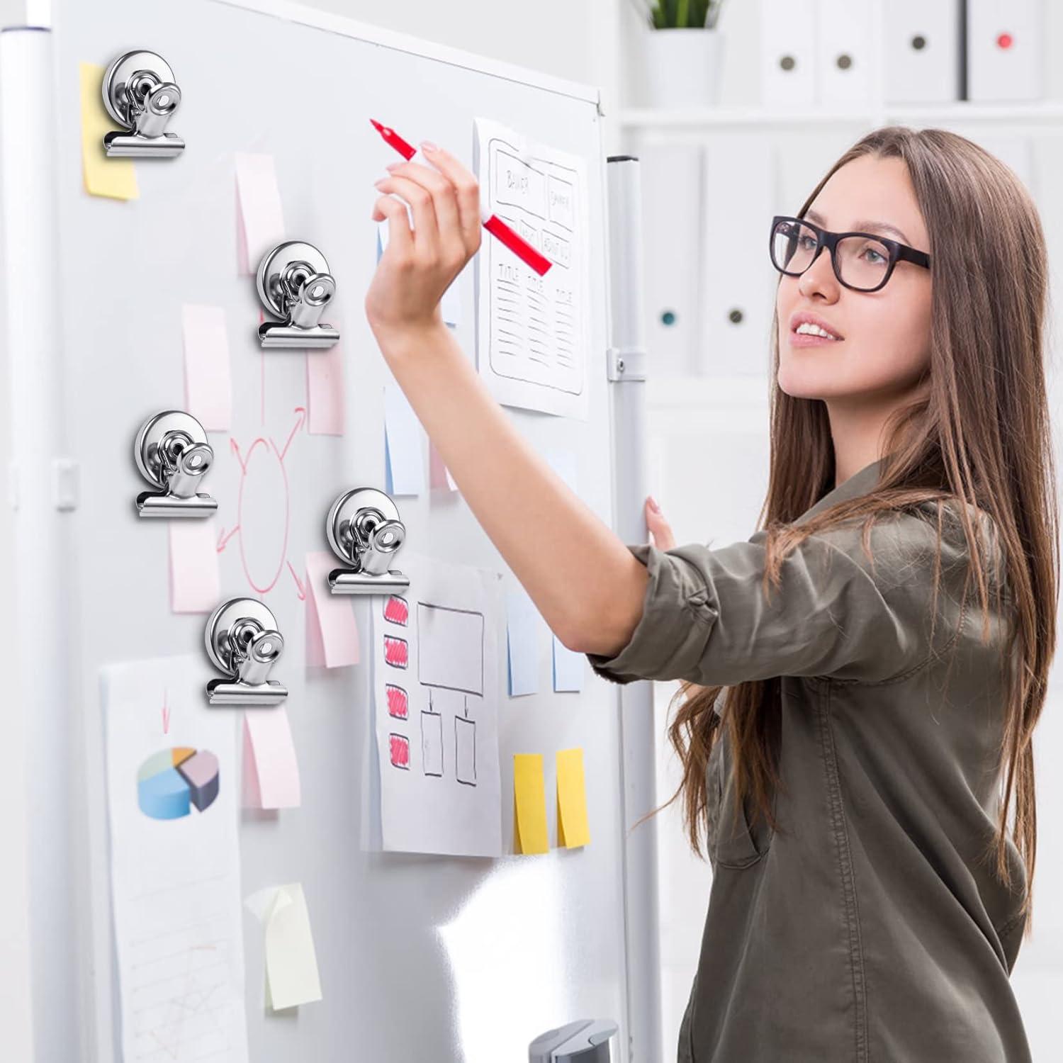 Paquete de 24 Clips Magnéticos JTIEO de Acero Inoxidable