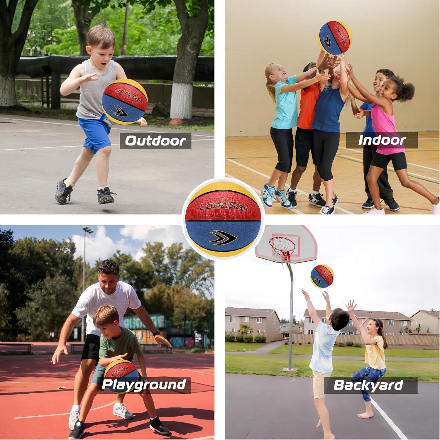 Balón de Baloncesto Longsail Tamaño 4 Goma 25.5" (64.77 cm)