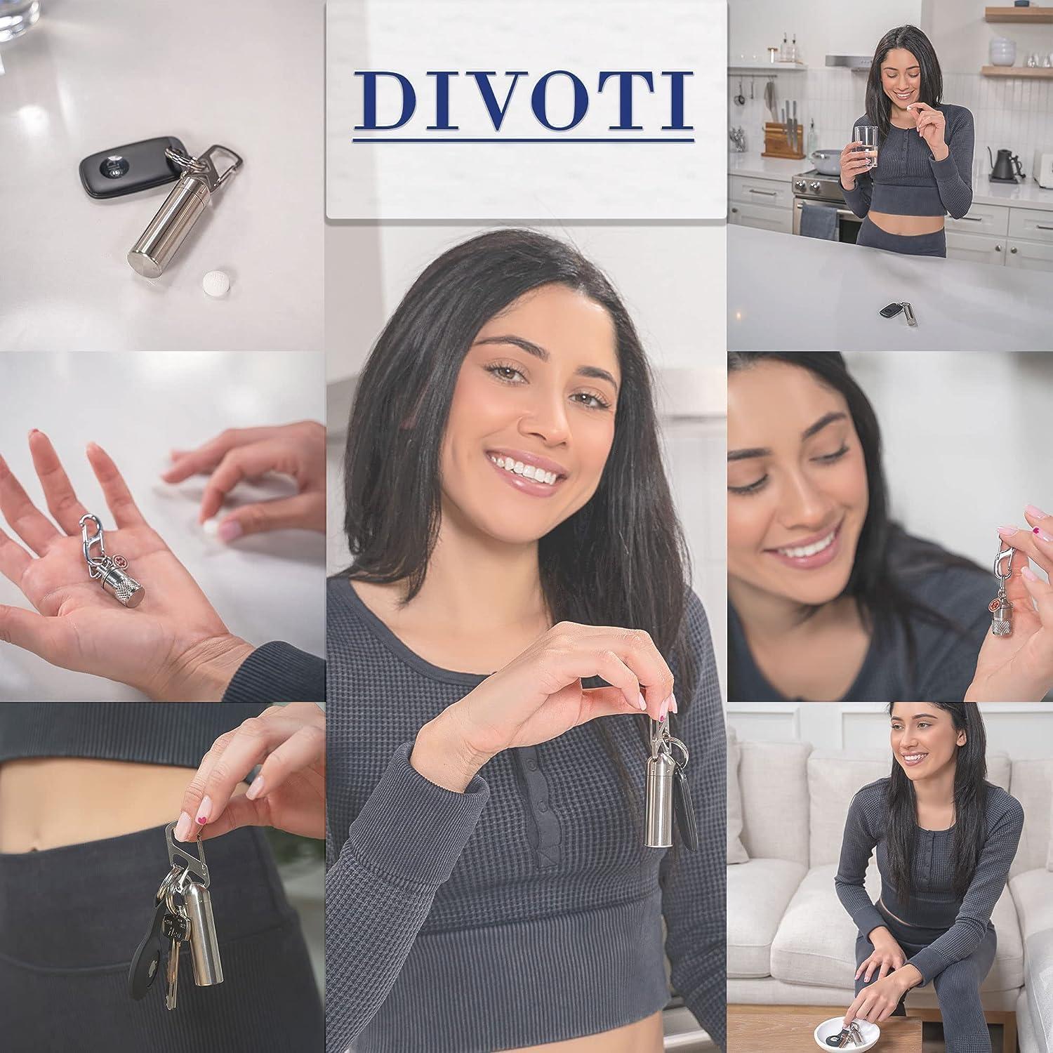 Divoti Portátil CNC Acero Inoxidable Pastillas Emergencia Grande