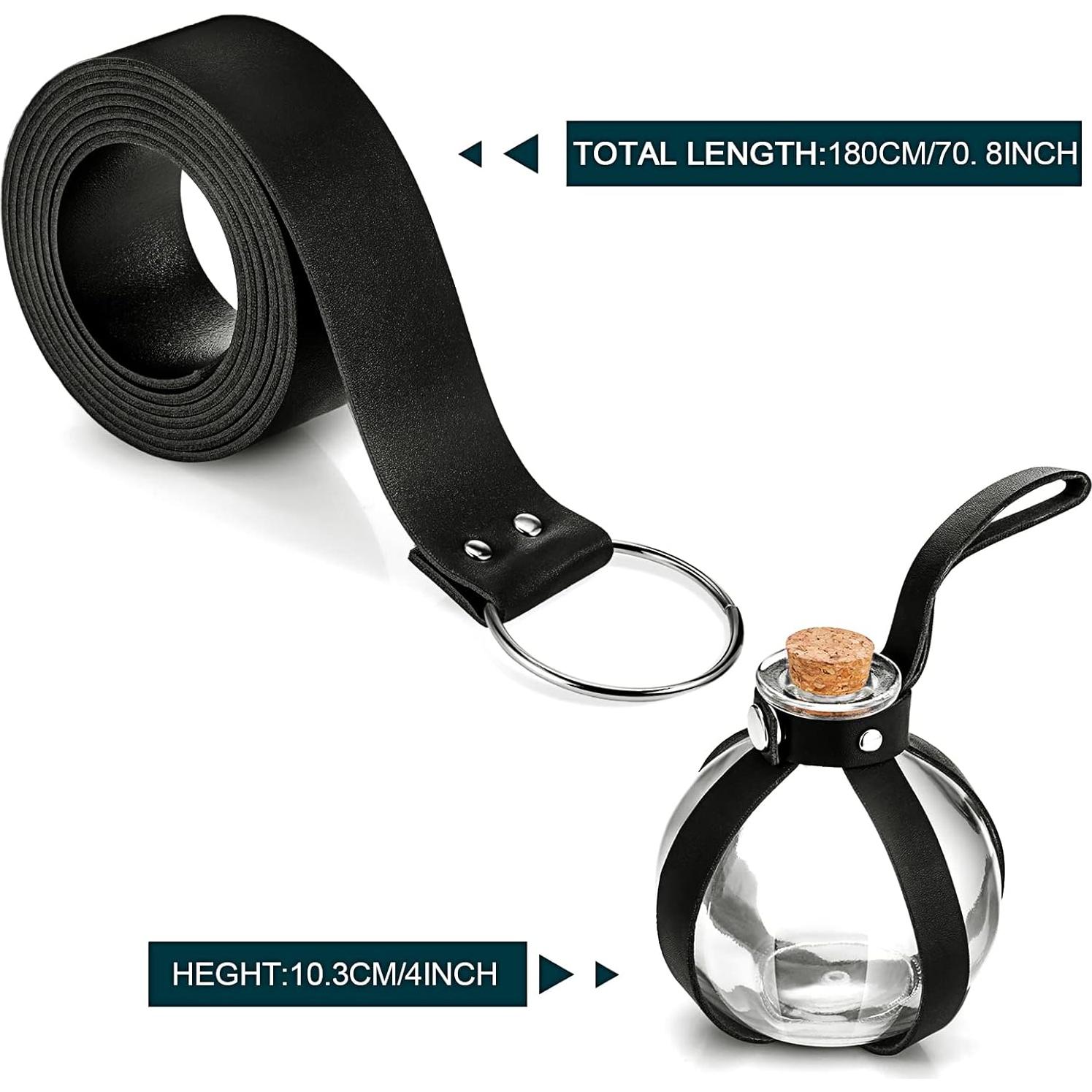 Accesorios Medievales para Cosplay: Botella, Cinturón y Bolsa