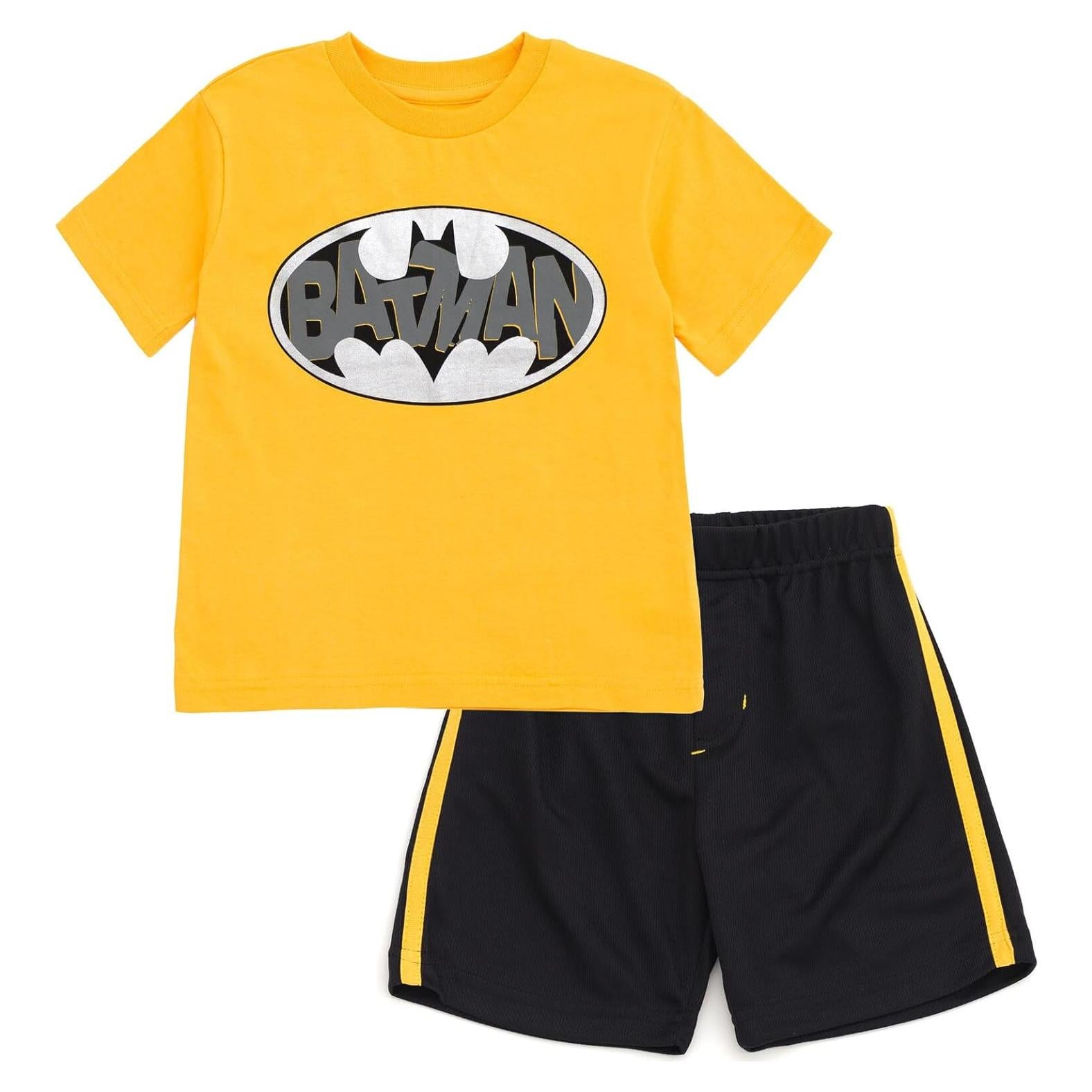 Conjunto camiseta y pantalones cortos Batman Superman 2T