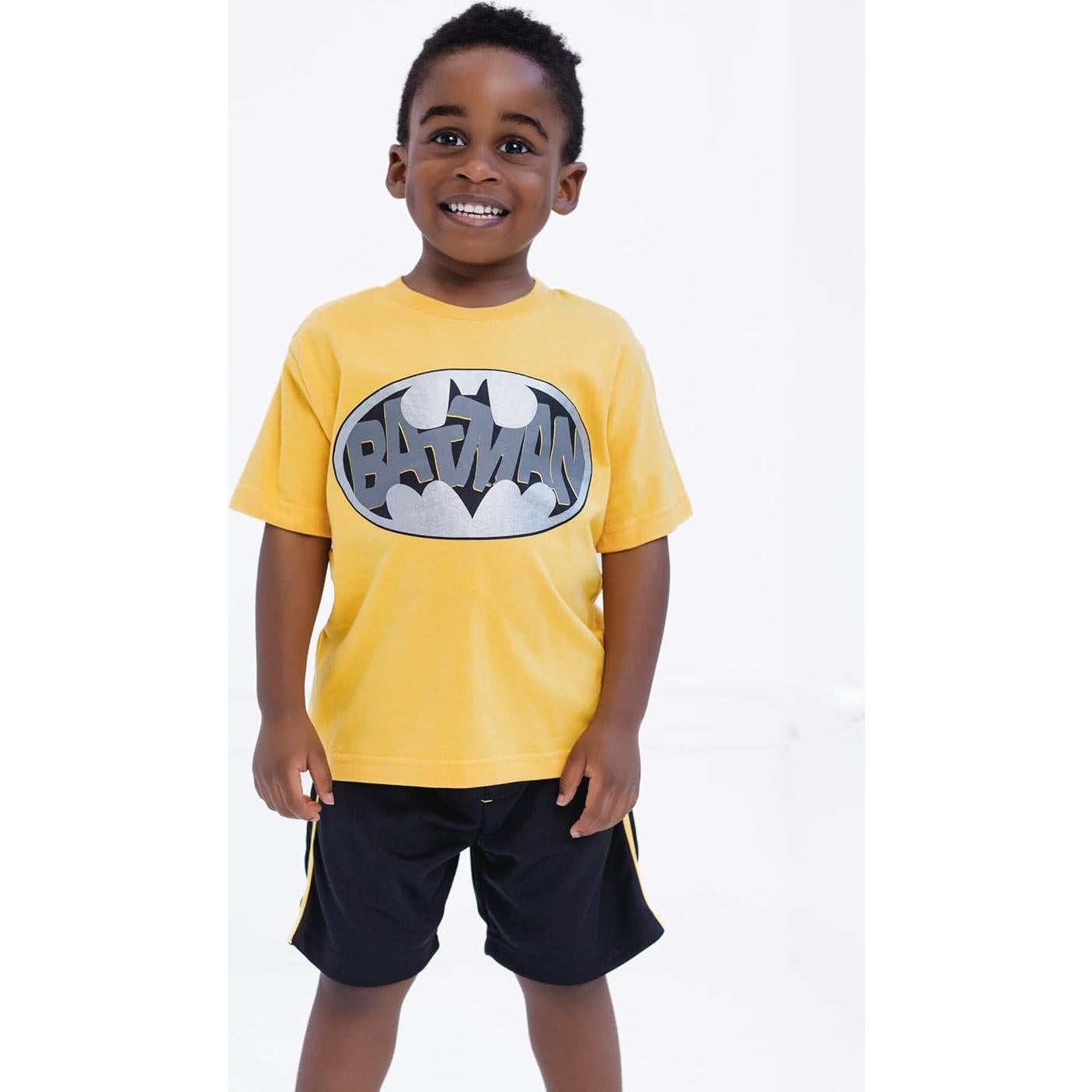 Conjunto camiseta y pantalones cortos Batman Superman 2T
