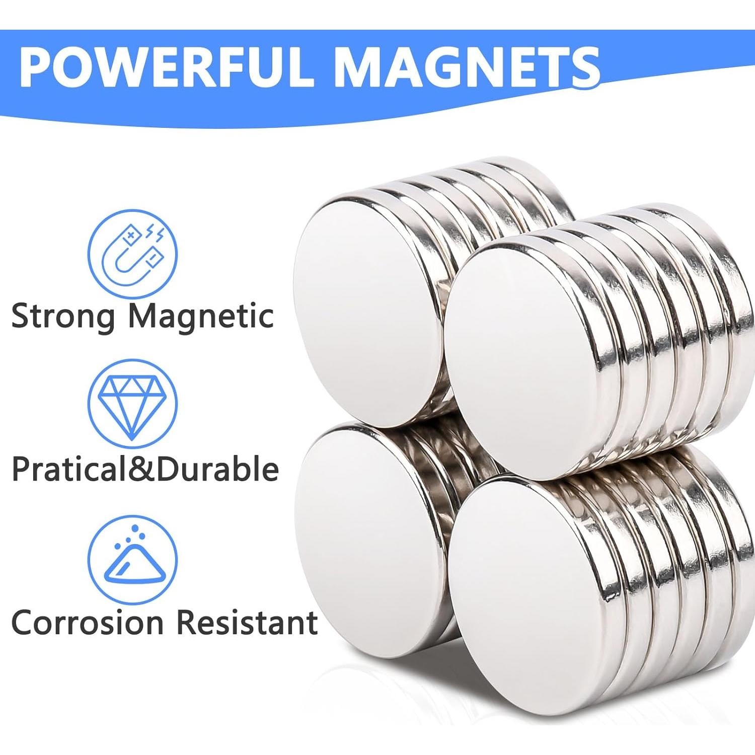 Imán de Neodimio Keukenket 20x3mm 25 Piezas Fuerte