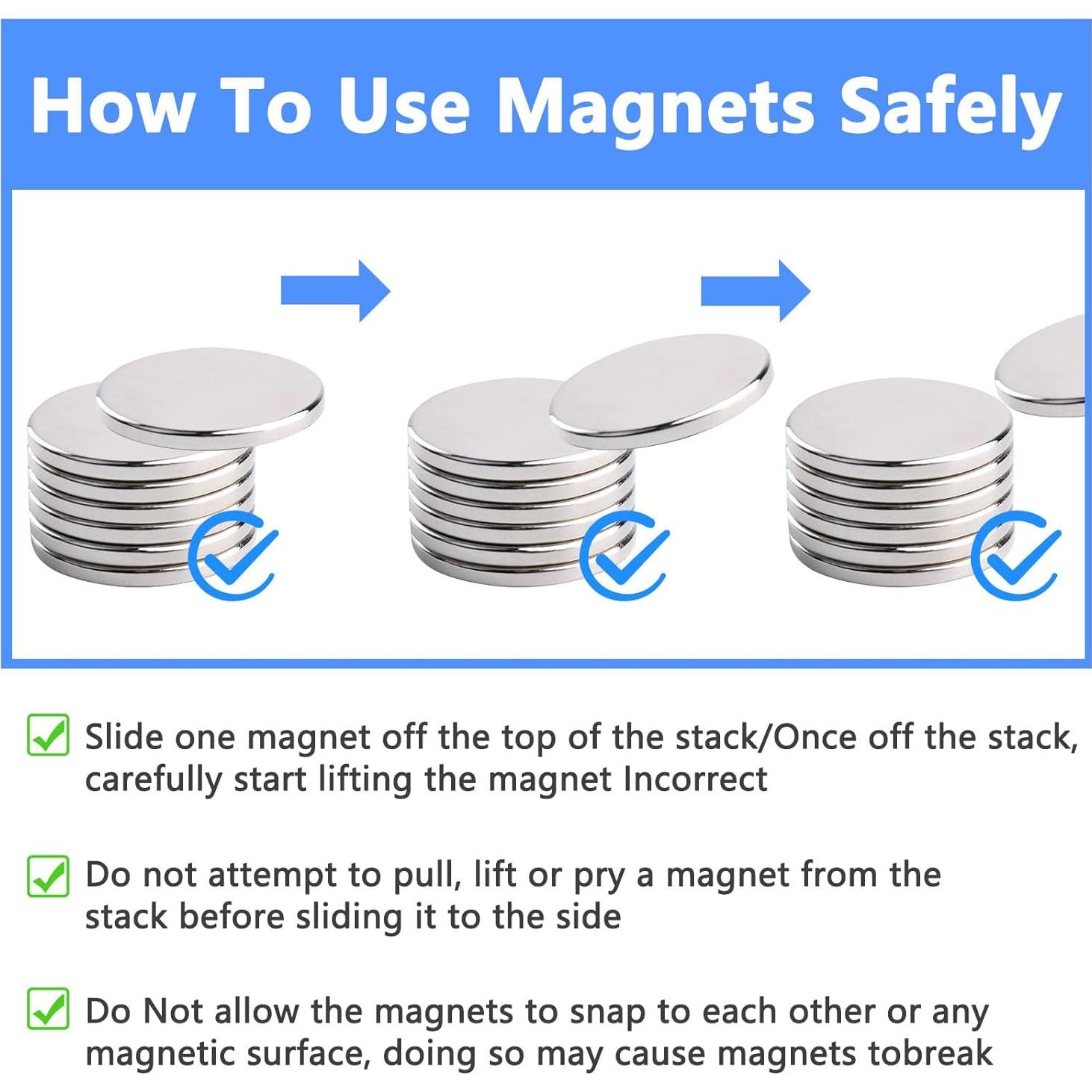 Imán de Neodimio Keukenket 20x3mm 25 Piezas Fuerte
