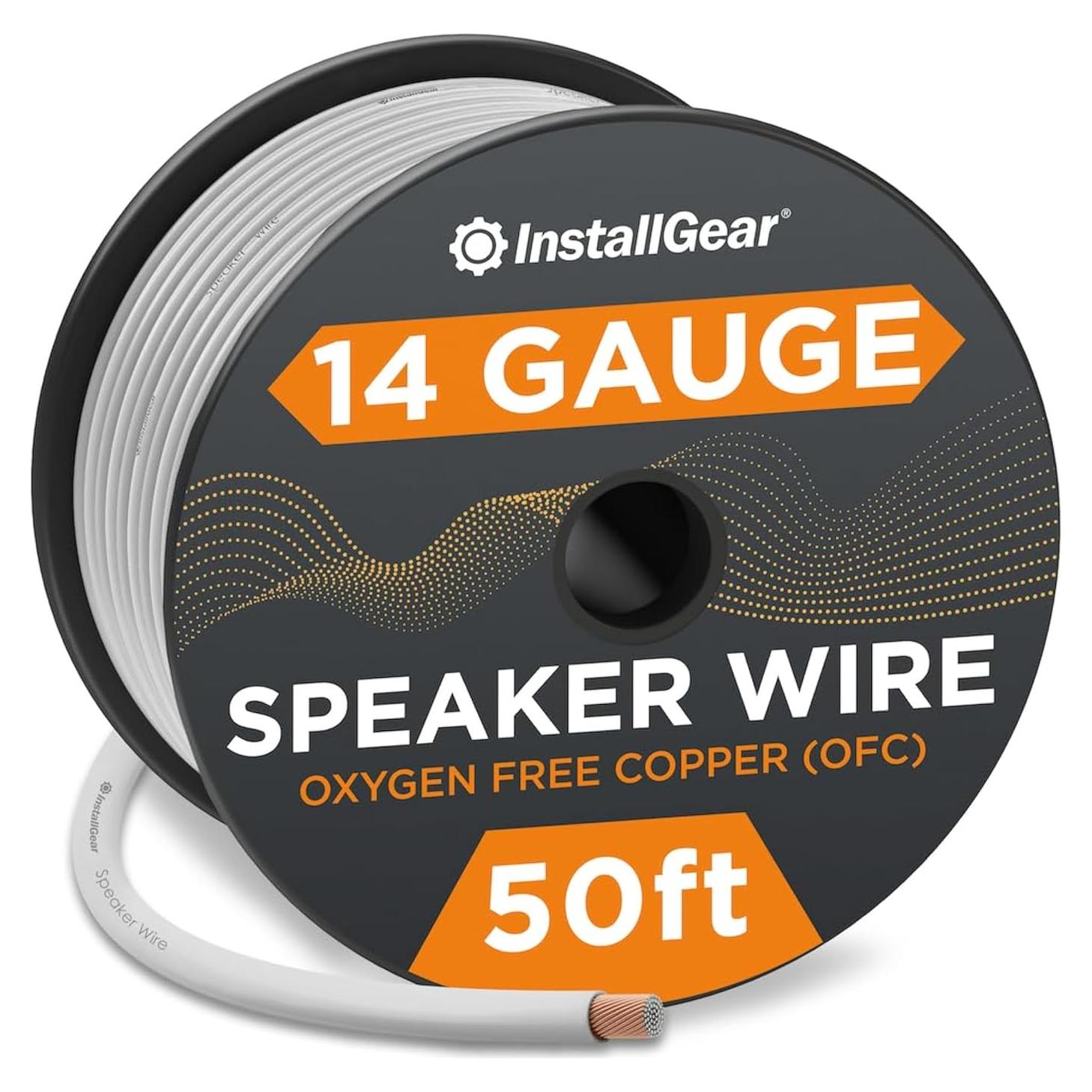 Cable de altavoz marino InstallGear 14 AWG 15,24 m blanco