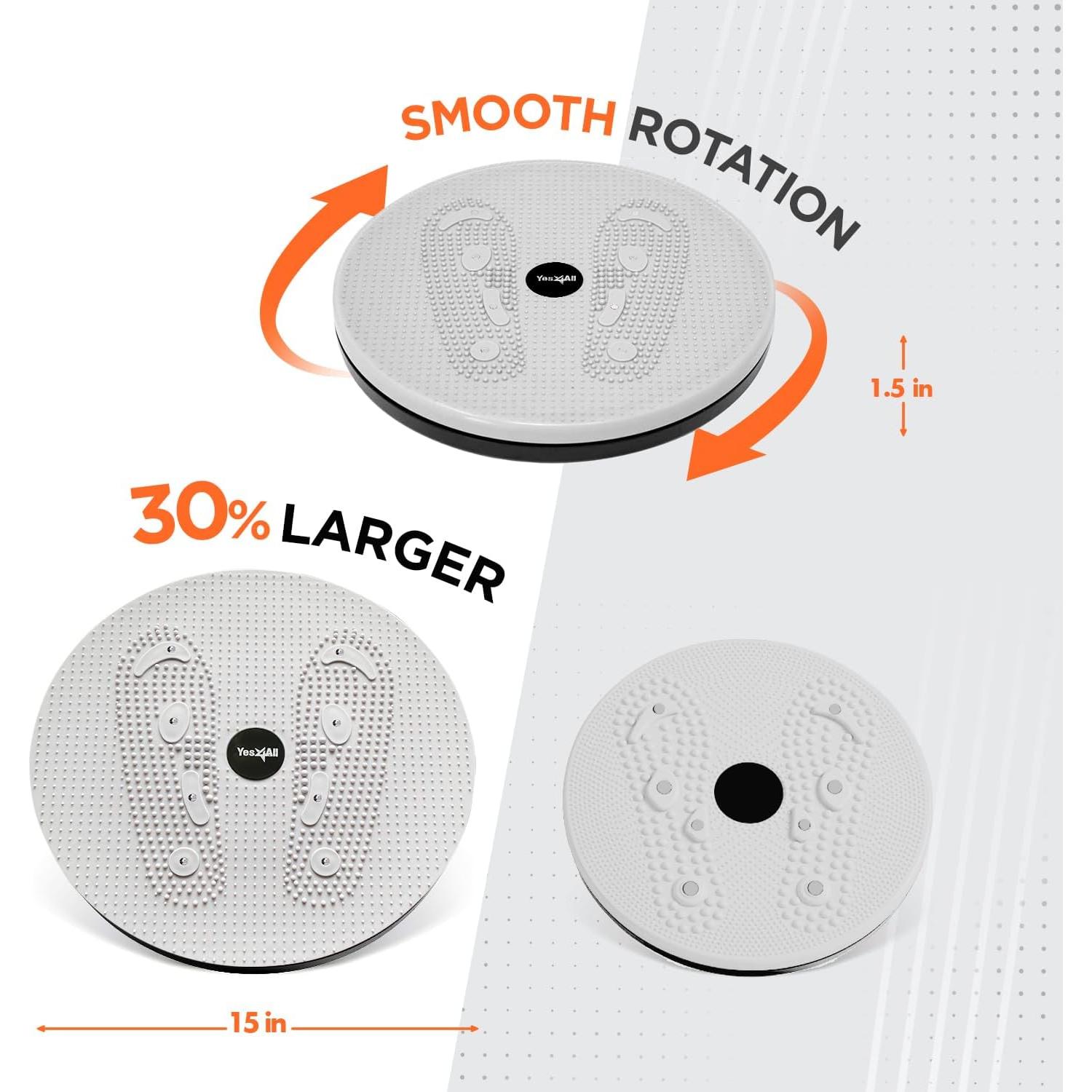 Tablero de Giros Abdominales Yes4All 38 cm XXL - Ejercicio Aeróbico
