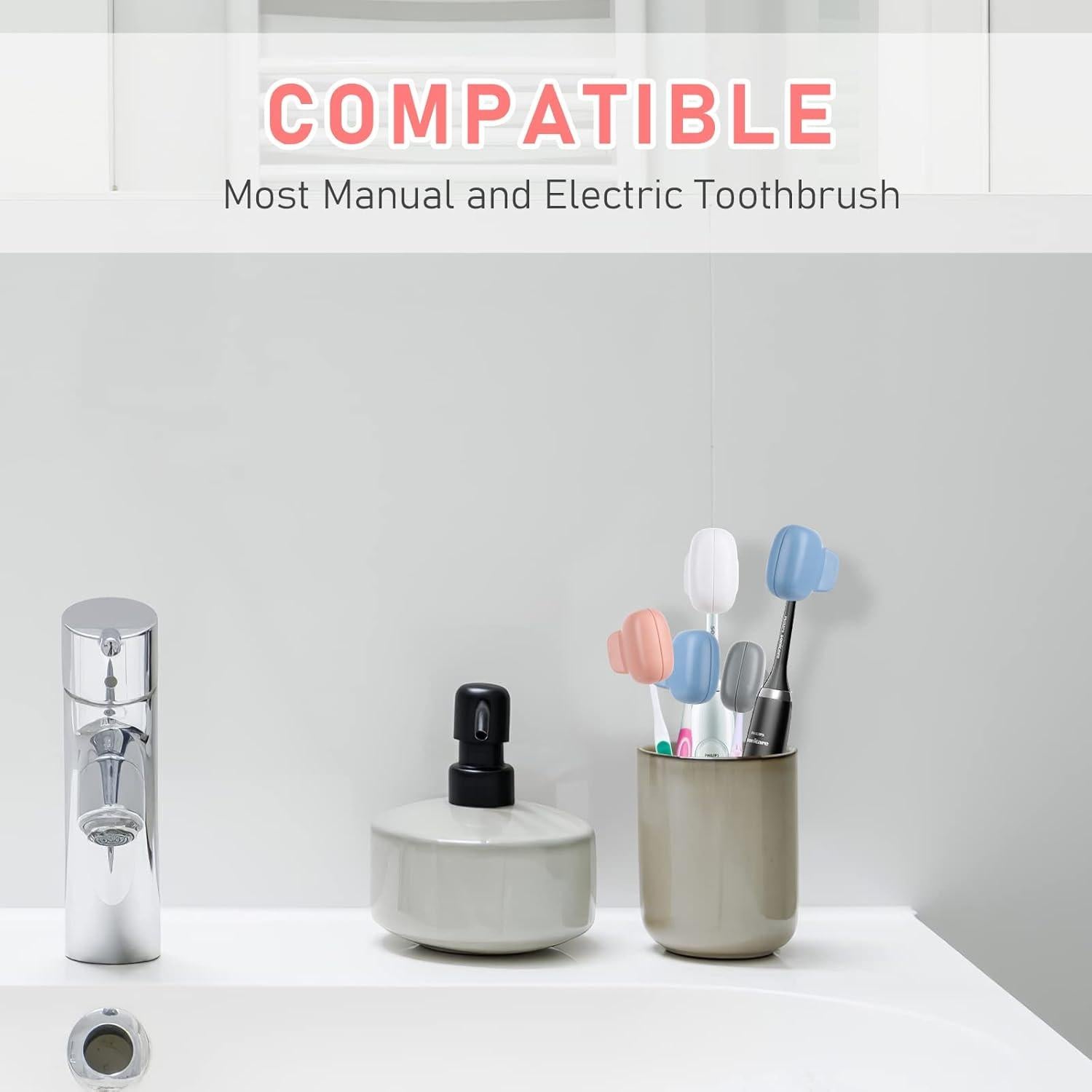 Cubiertas de Cepillo de Dientes Pack Familiar 8 Unidades - Plástico