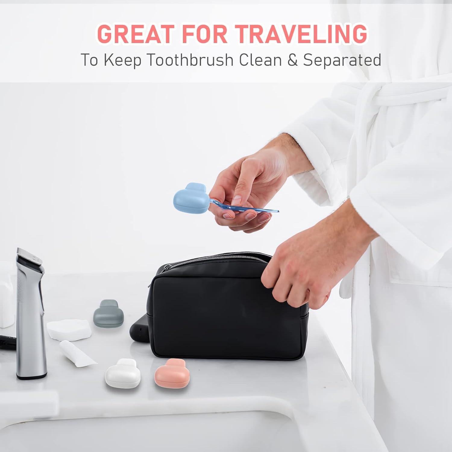 Cubiertas de Cepillo de Dientes Pack Familiar 8 Unidades - Plástico