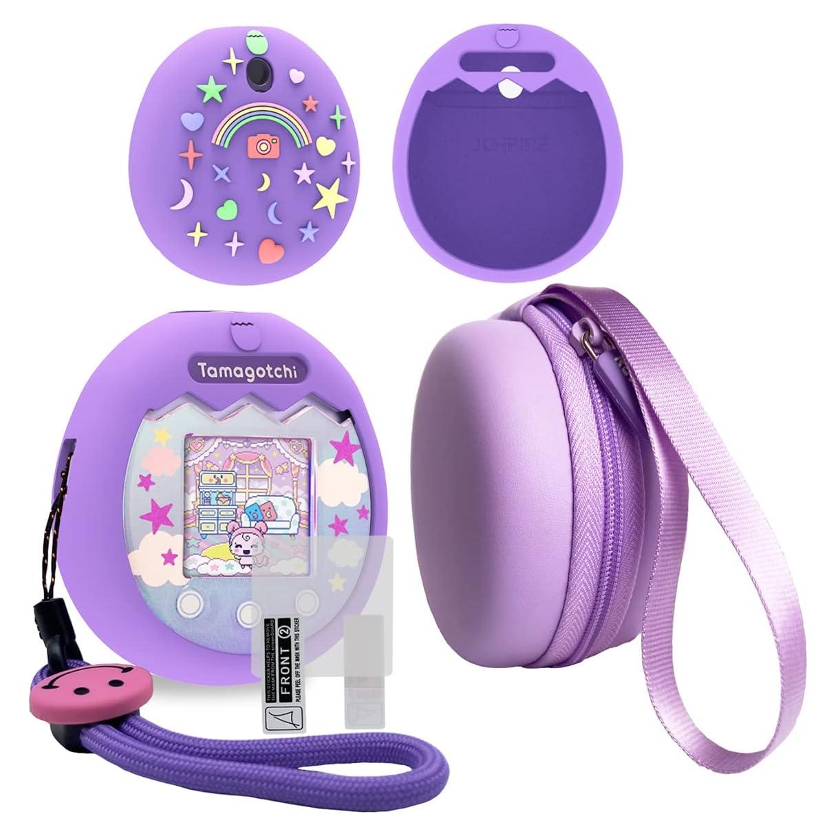 Funda Dura JCHPINE y Cubierta Silicona para Tamagotchi Pix