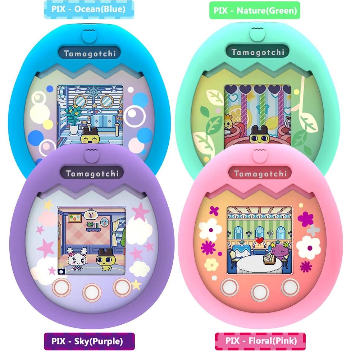 Funda Dura JCHPINE y Cubierta Silicona para Tamagotchi Pix