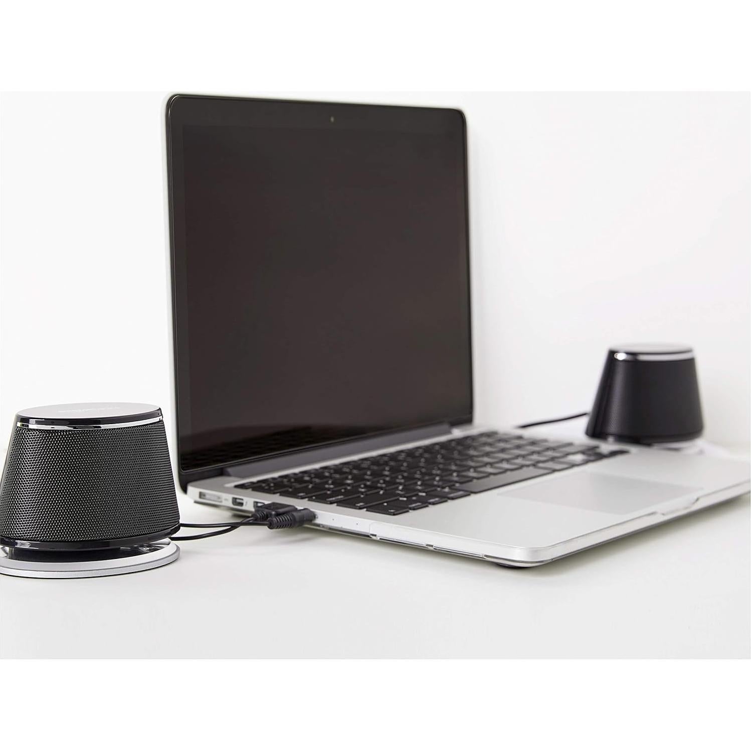 Altavoces Estéreo 2.0 Amazon Basics para PC USB Negro