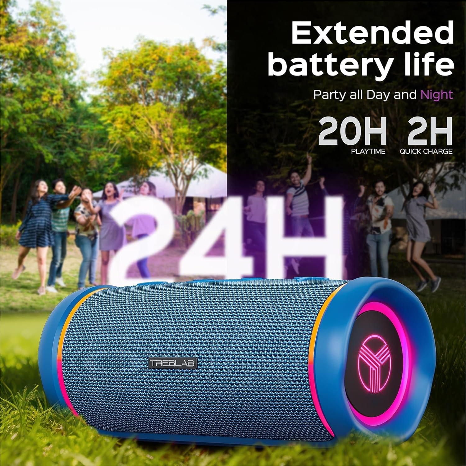 TREBLAB HD77 - Altavoz Bluetooth 30W Impermeable 20H