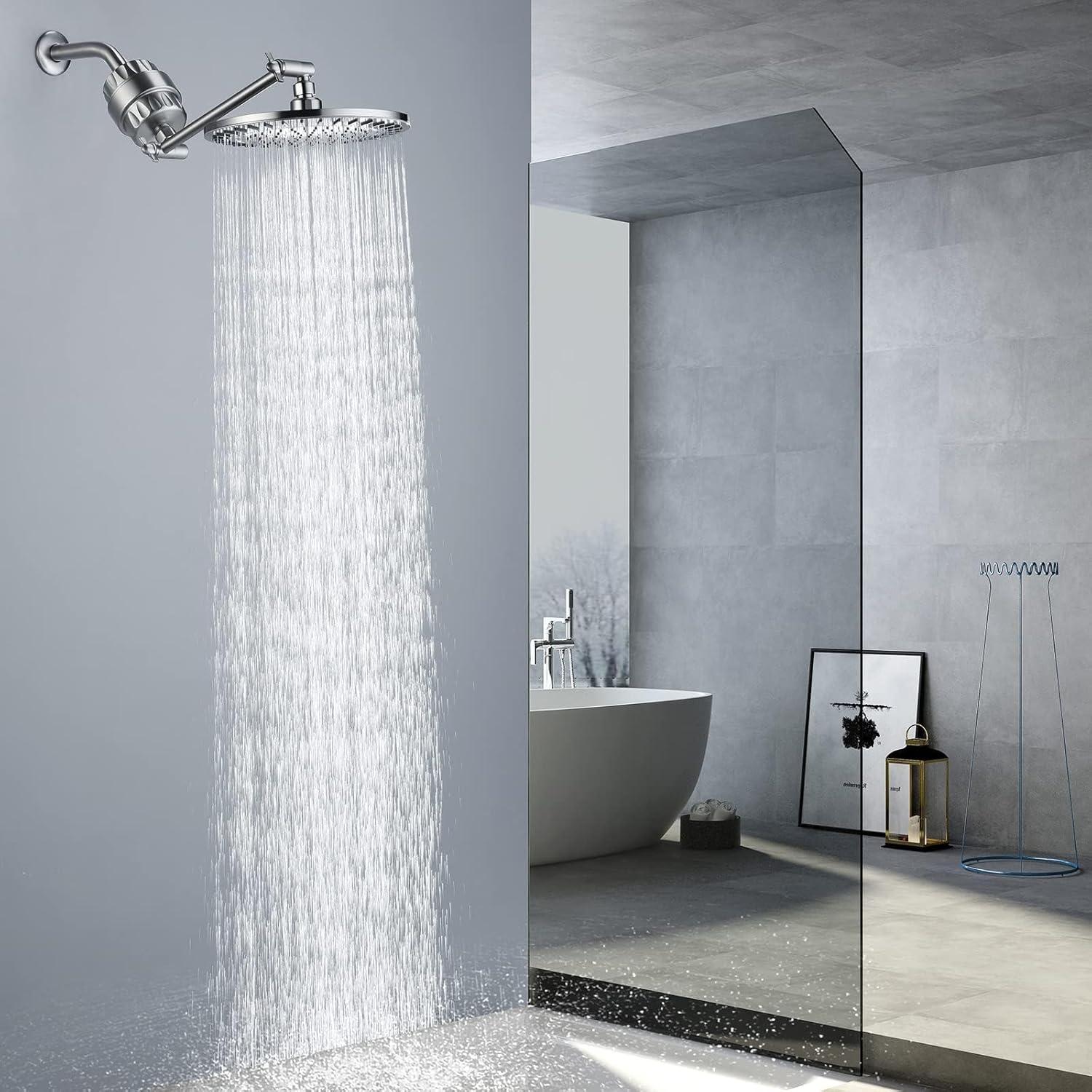 Filtro de Ducha Bright Showers Níquel Cepillado Multiusos