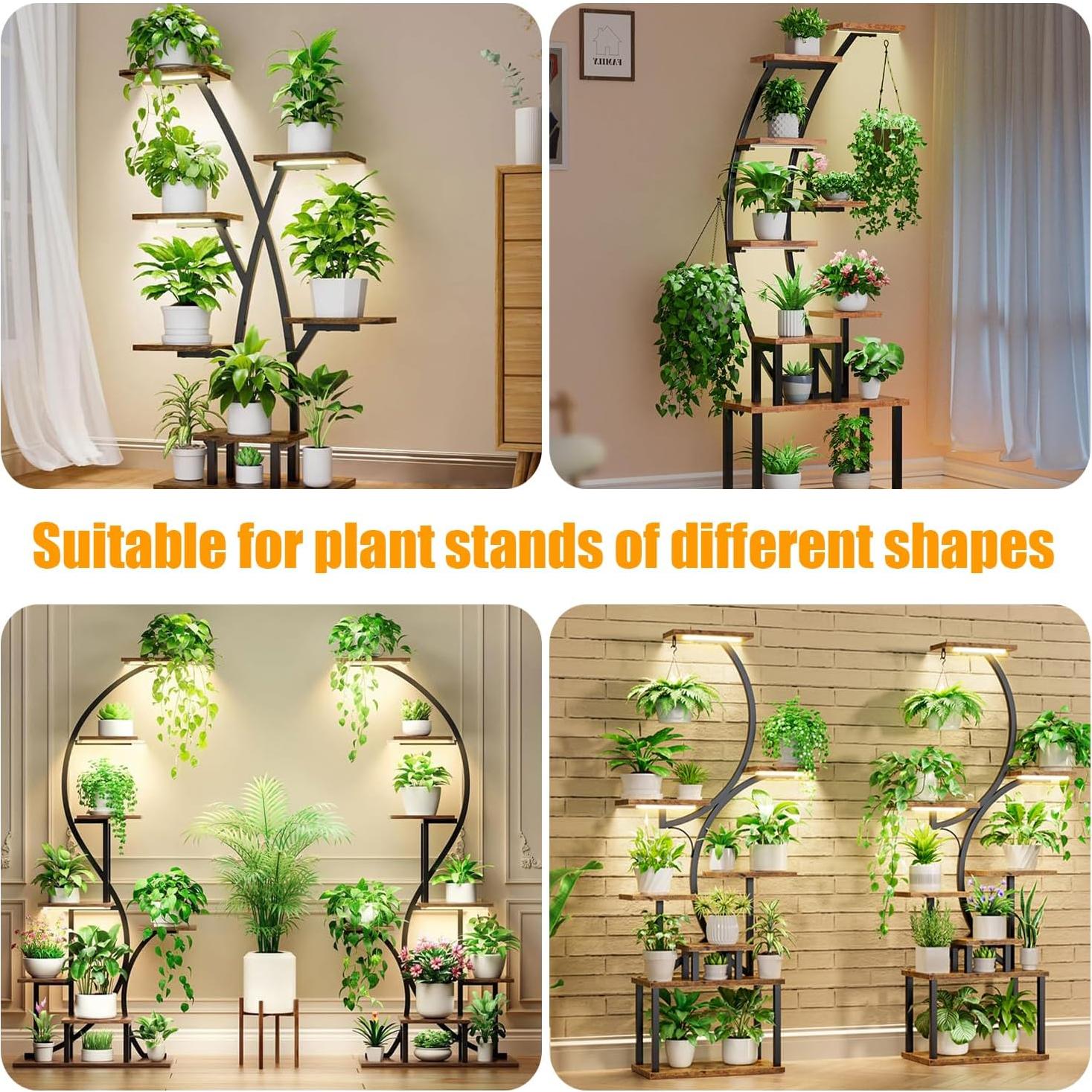 Tiras de Luz LED RWNTAO 3 Cabezas 3000K para Cultivo