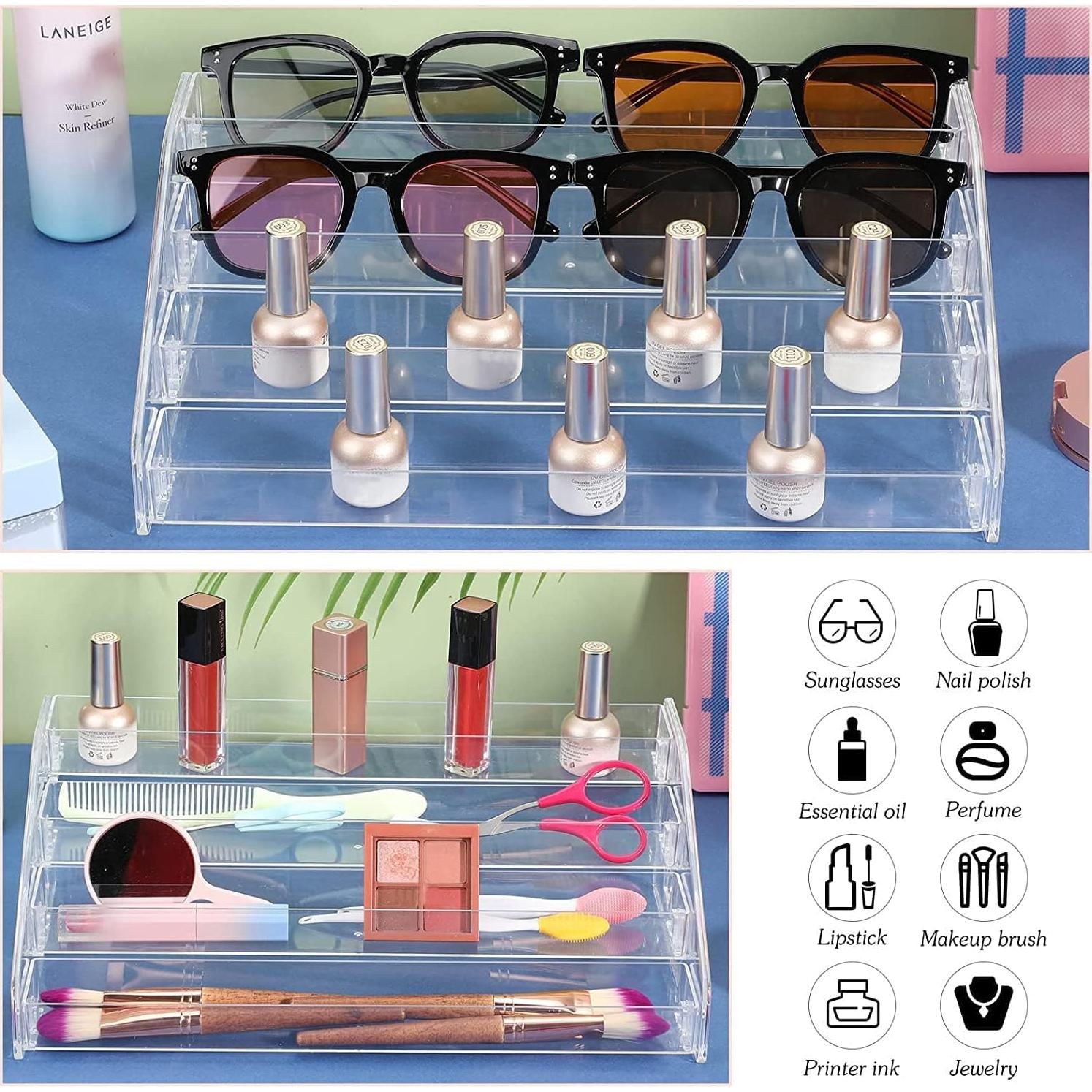 Organizador de Esmaltes de Uñas YIEZI 48 Botellas 4 Capas Acrílico