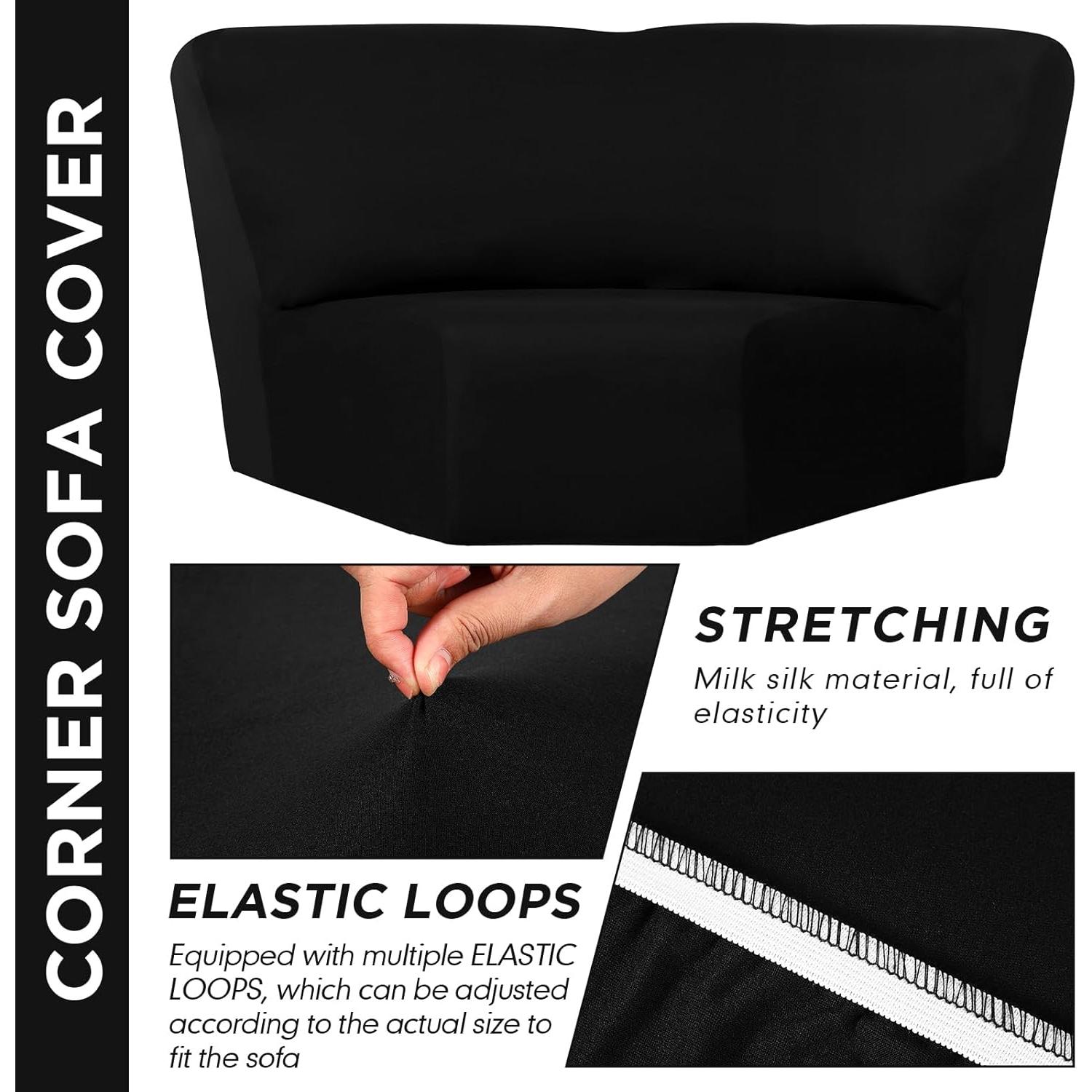 Funda de Sofá Esquinera Weysat Antideslizante Seda de Leche