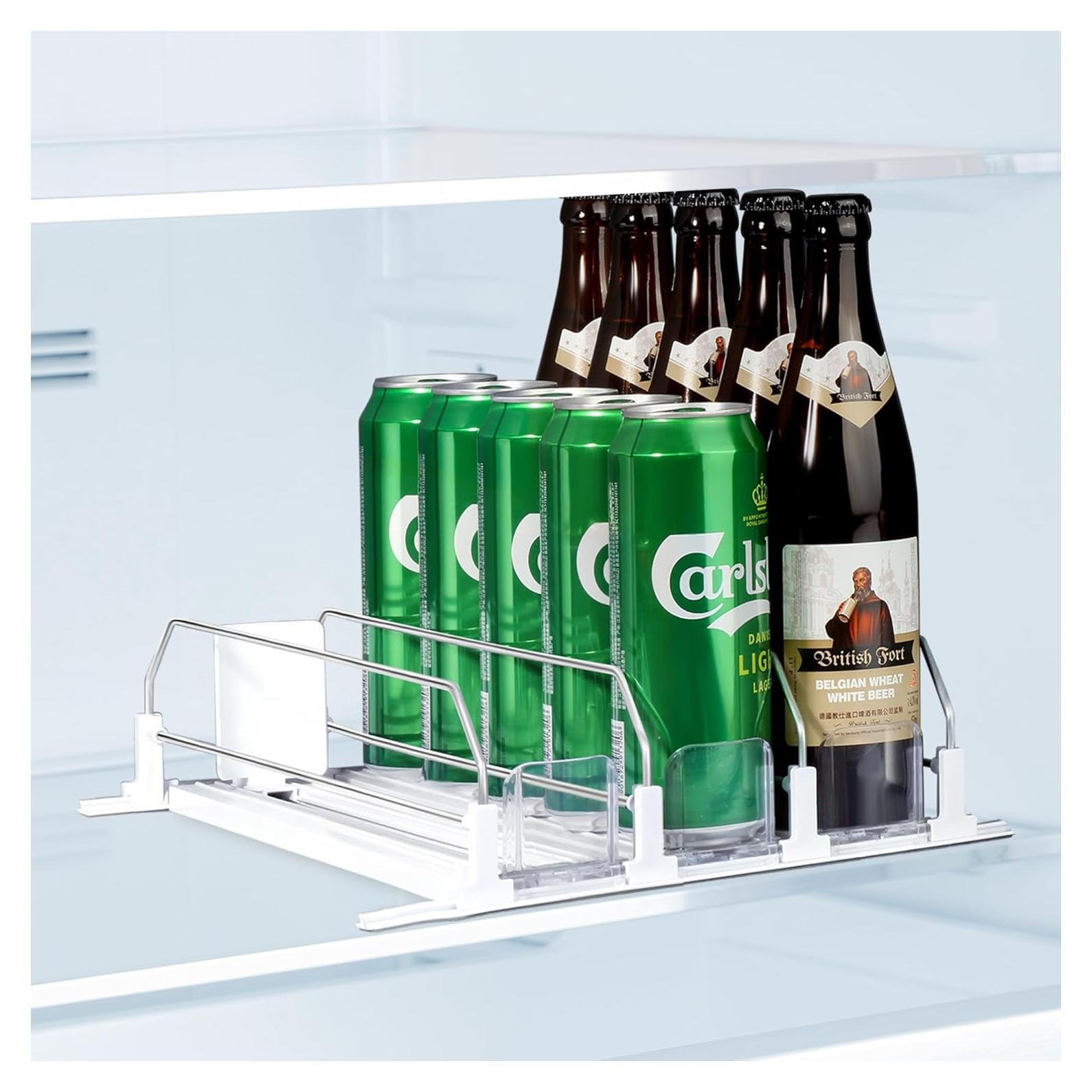 Organizador de Bebidas LumoShine para Nevera 3 Filas Ajustable