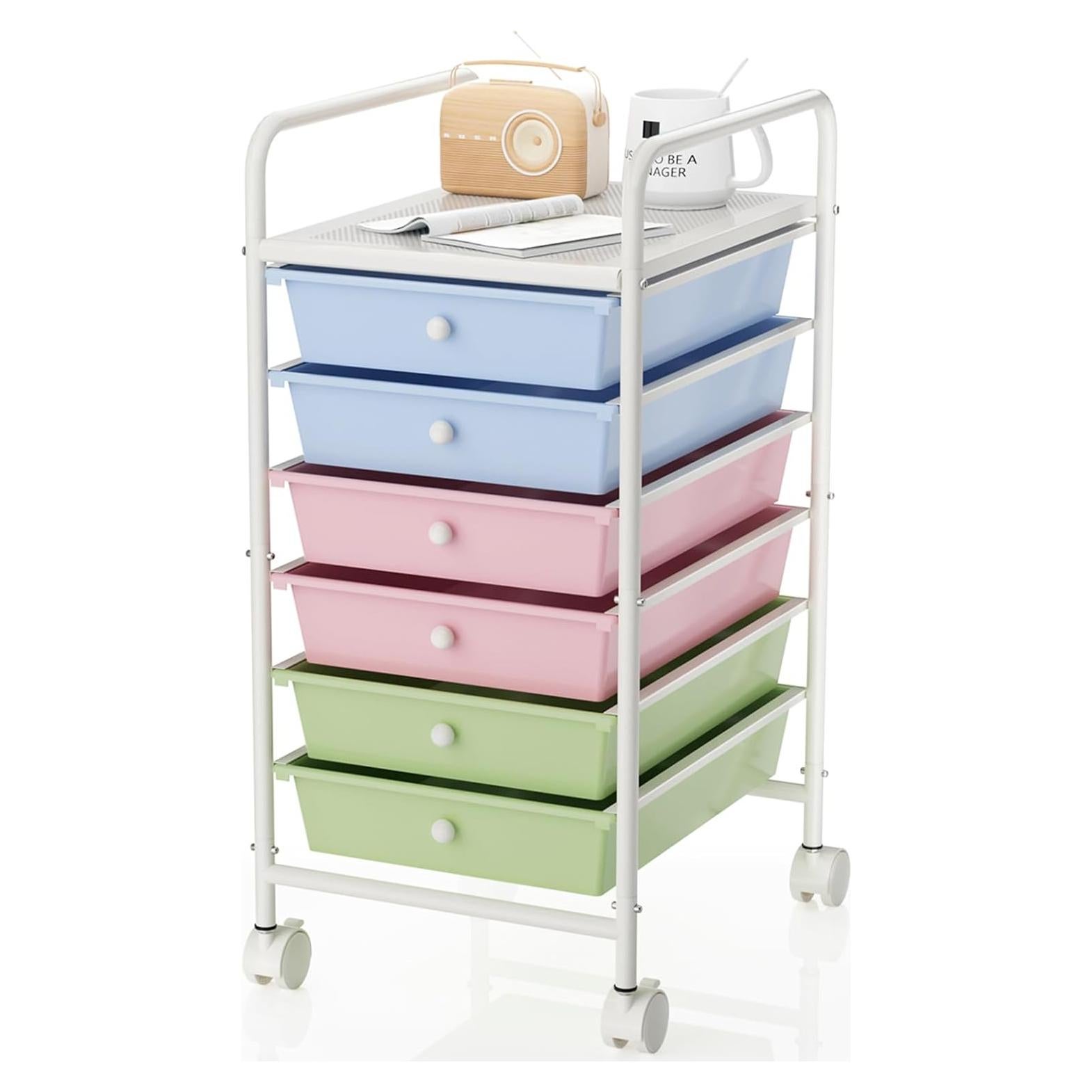 Carro de Utilidad Rodante Shrivee 6 Niveles Colorido