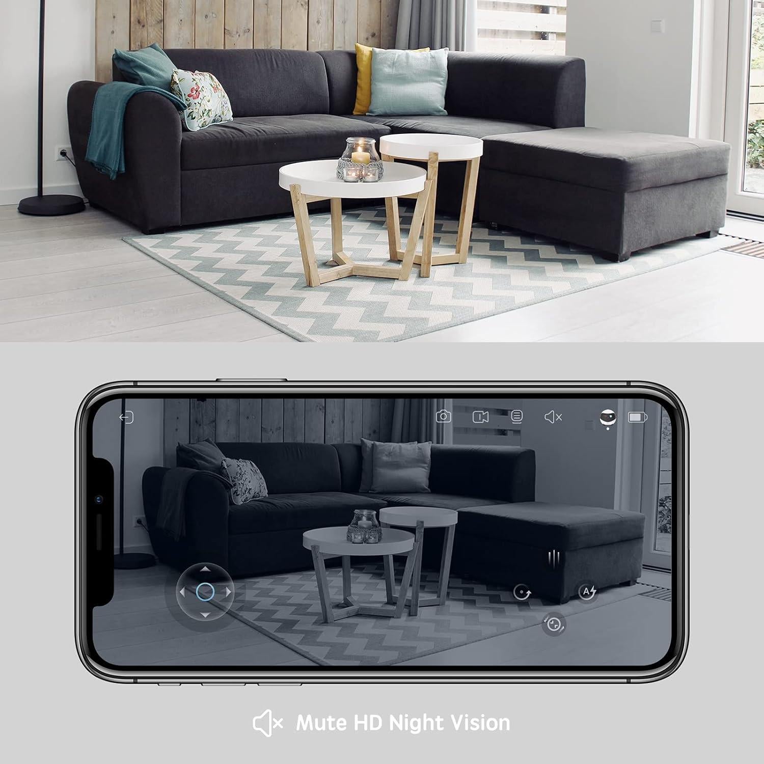 Cámara de Seguridad Enabot EBO SE 1080P Inalámbrica 360°