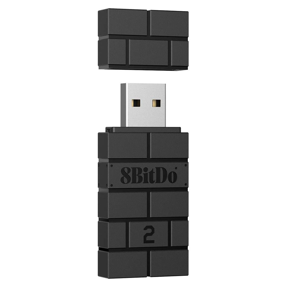 Adaptador USB Inalámbrico 8BitDo 2 para Switch y PC - Negro