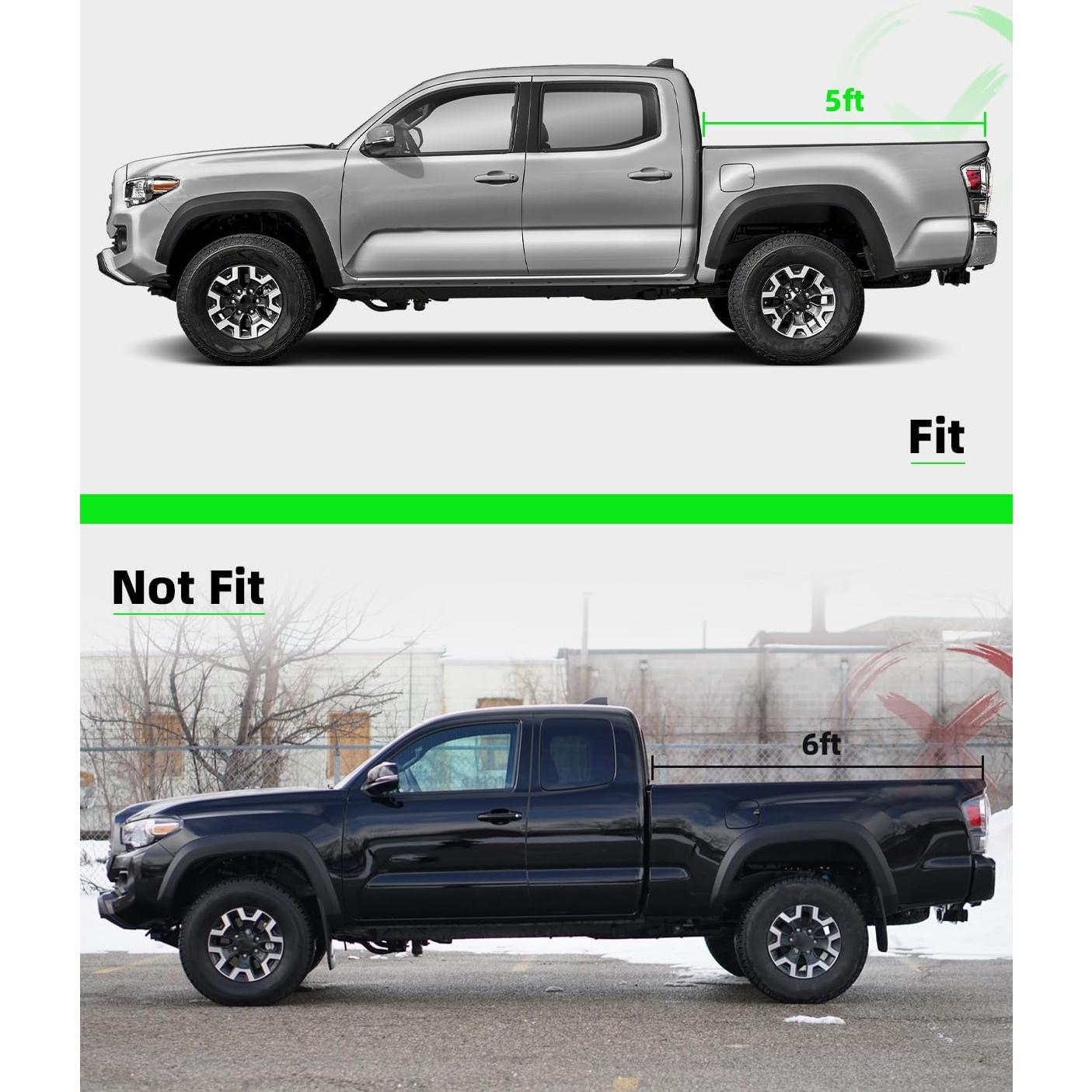 Cubierta de Tapa de Combustible Quaneguzy para Toyota Tacoma 2016-2023
