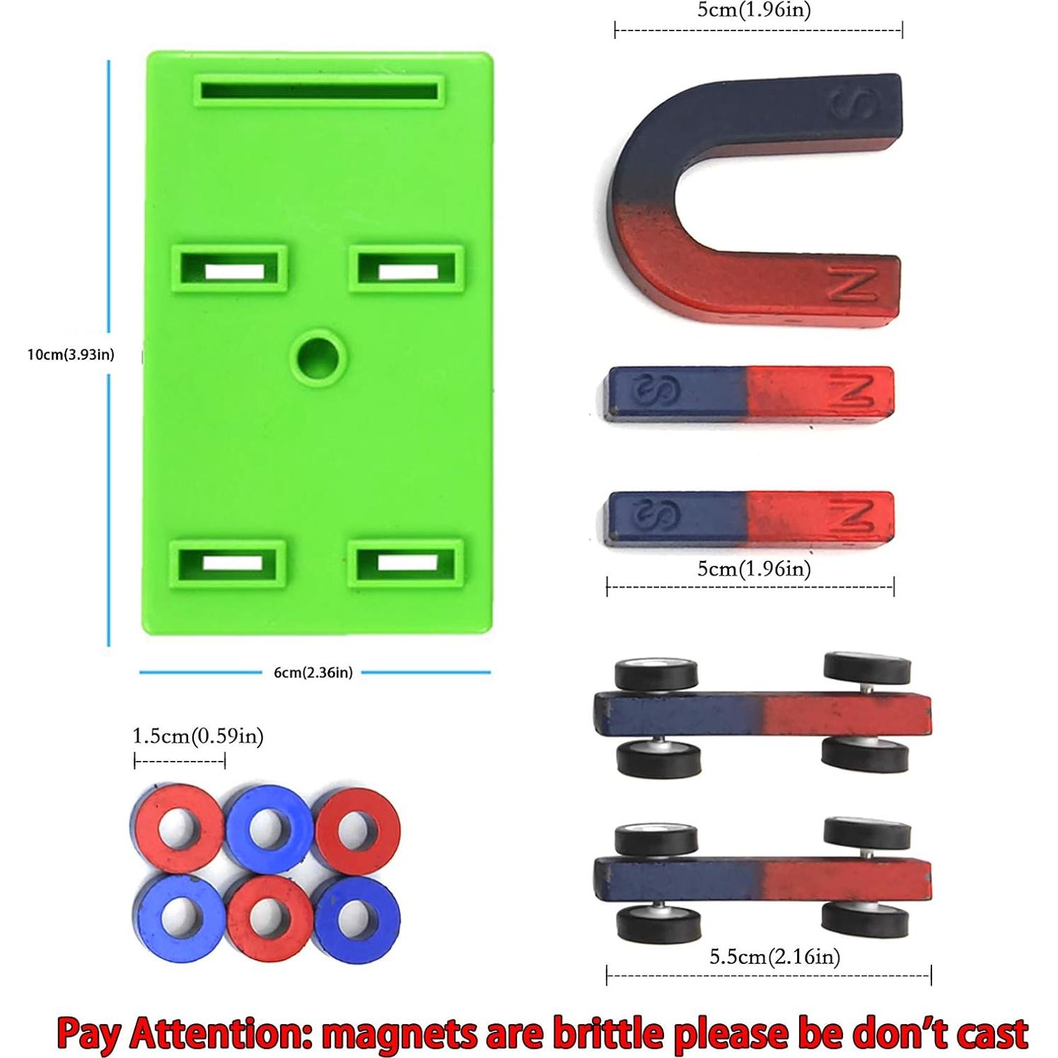 Conjunto de Imanes Científicos EUDAX para Experimentos 16 Piezas