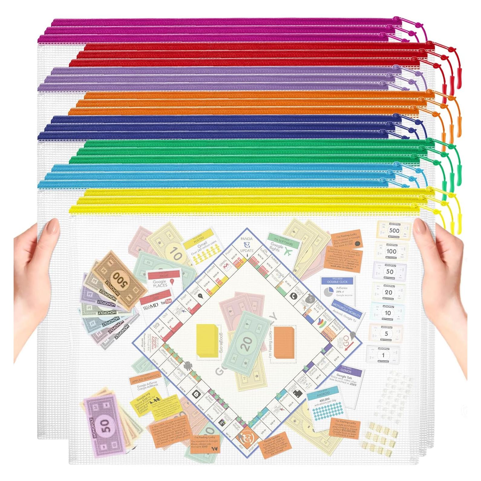 24 Bolsas de Almacenamiento de Malla YOPCDJ A3 43x30 cm