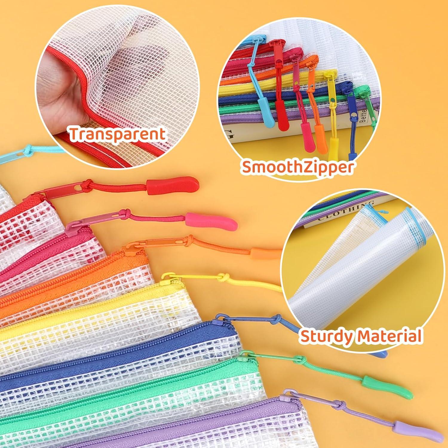 24 Bolsas de Almacenamiento de Malla YOPCDJ A3 43x30 cm