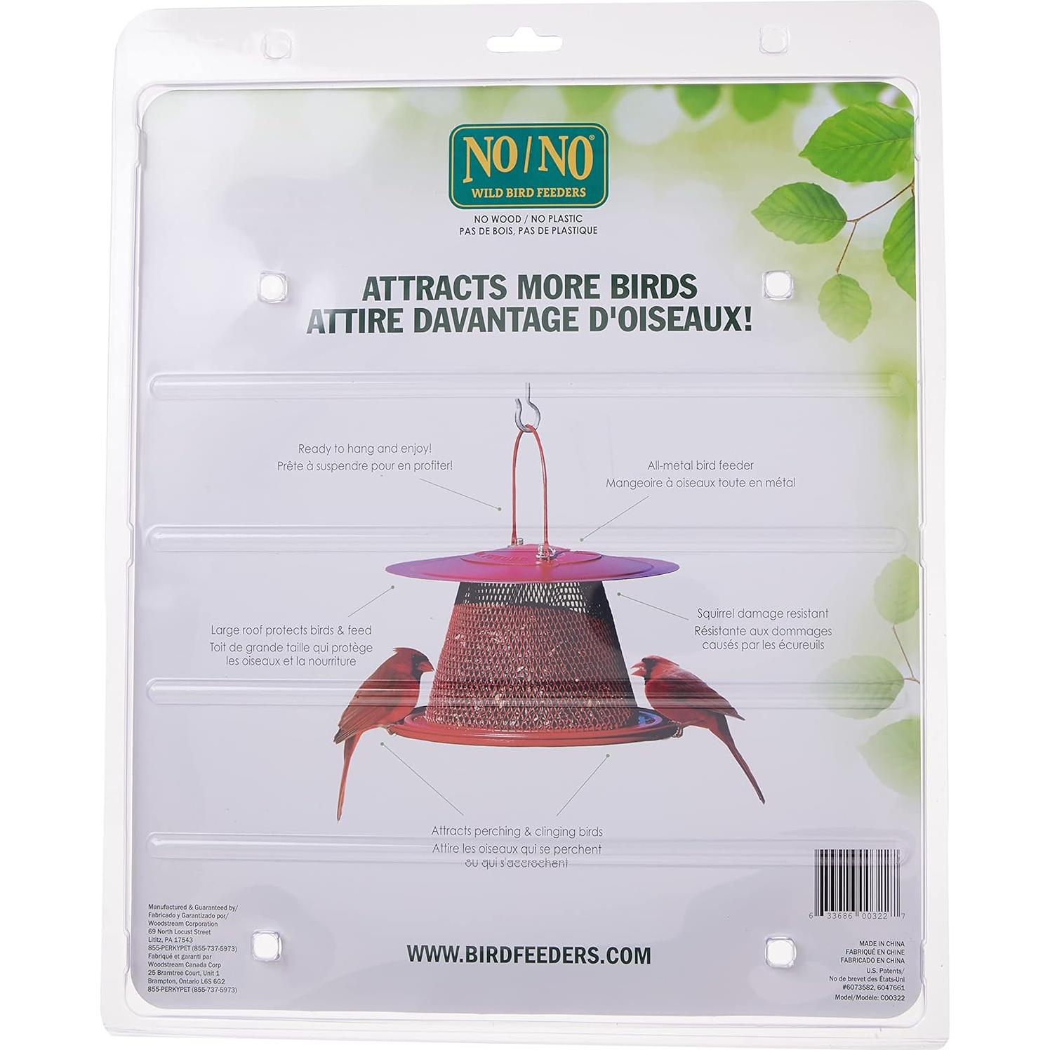 Comedero para Aves Perky-Pet C00322 Rojo 1.13 kg