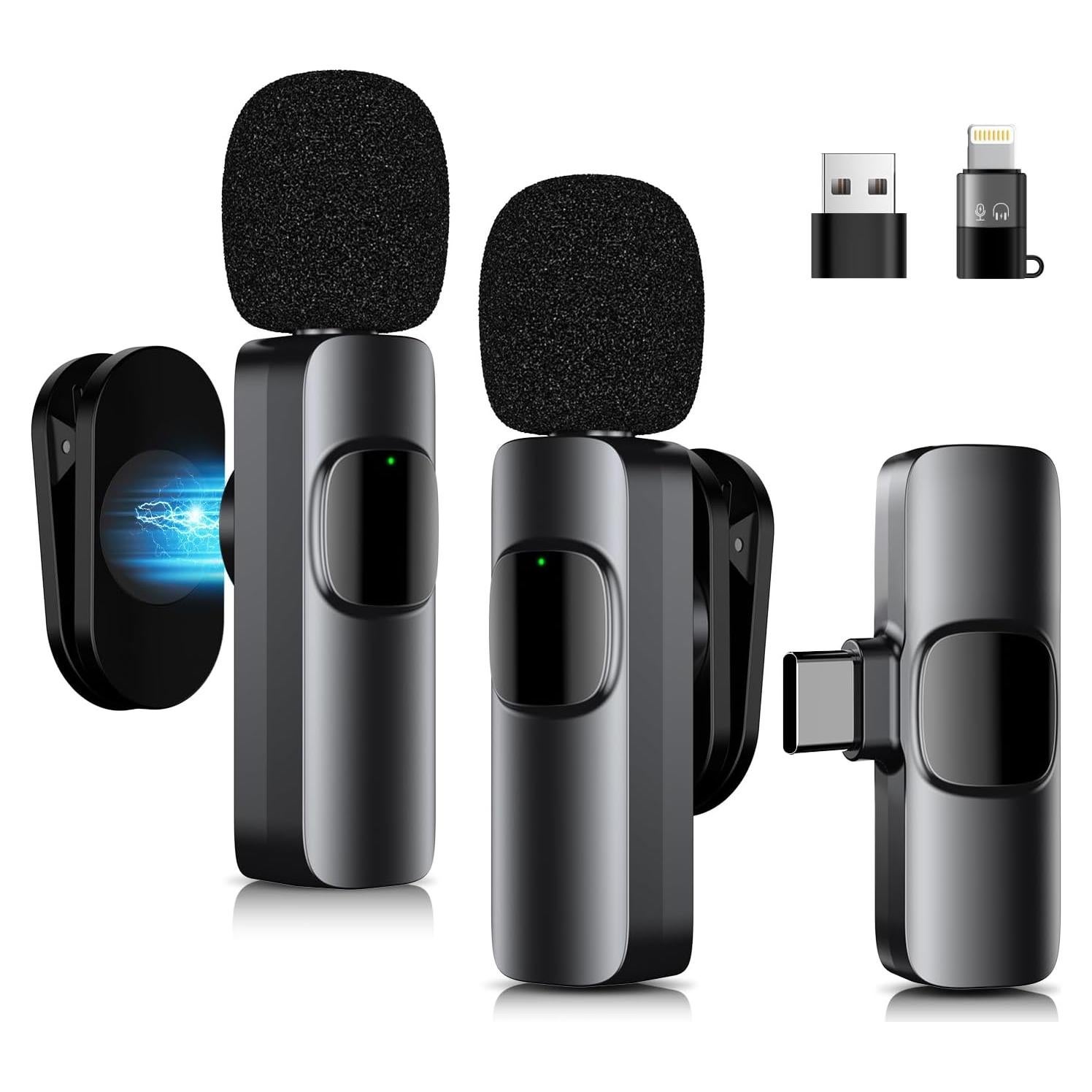 Micrófono Lavalier Inalámbrico Buysent K1 Mini con Cancelación de Ruido