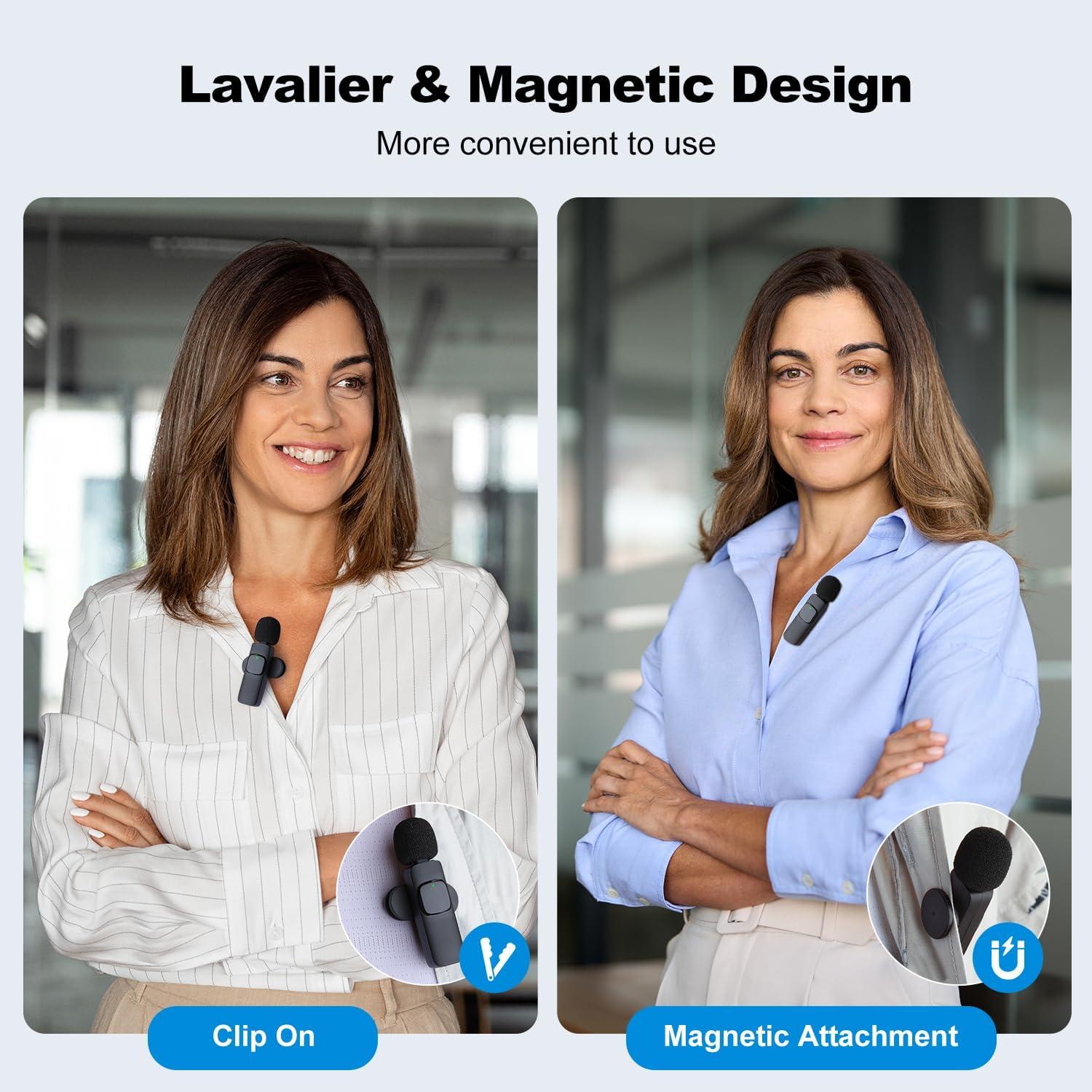 Micrófono Lavalier Inalámbrico Buysent K1 Mini con Cancelación de Ruido