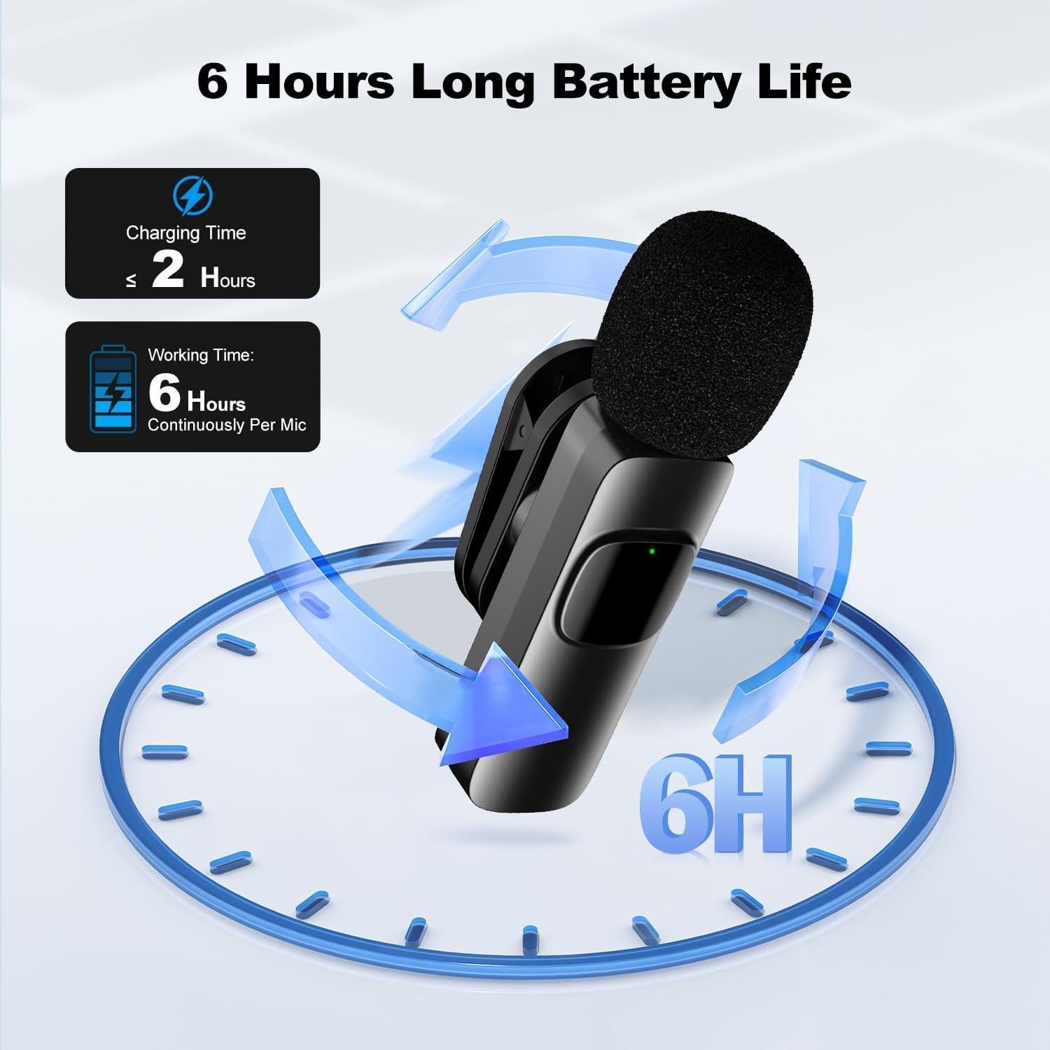 Micrófono Lavalier Inalámbrico Buysent K1 Mini con Cancelación de Ruido