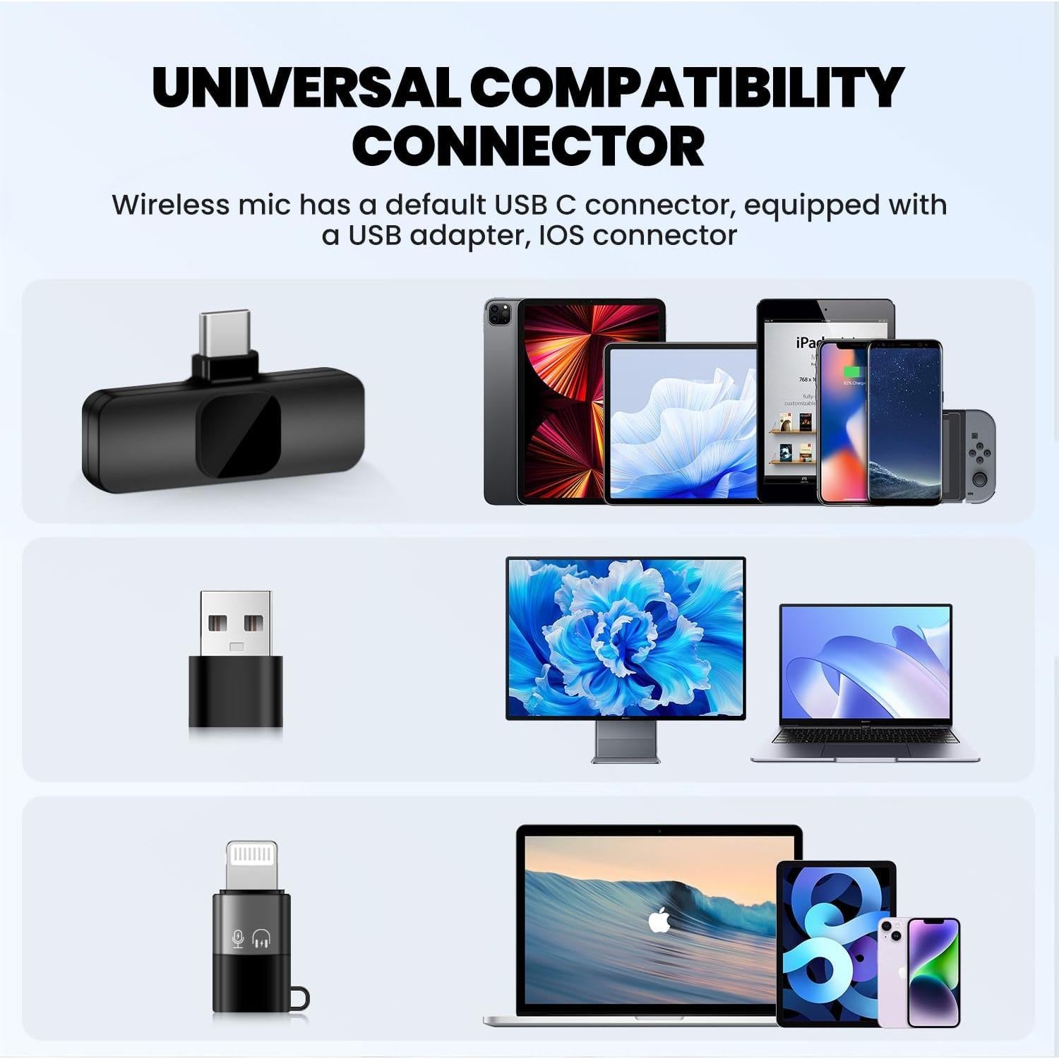 Micrófono Lavalier Inalámbrico Buysent K1 Mini con Cancelación de Ruido