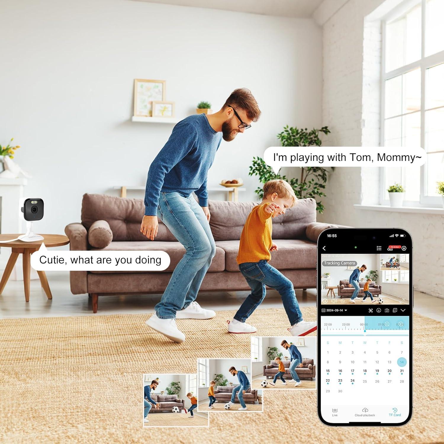 Cámara de Seguridad COOHILIGH QC-2 2K WiFi Interior