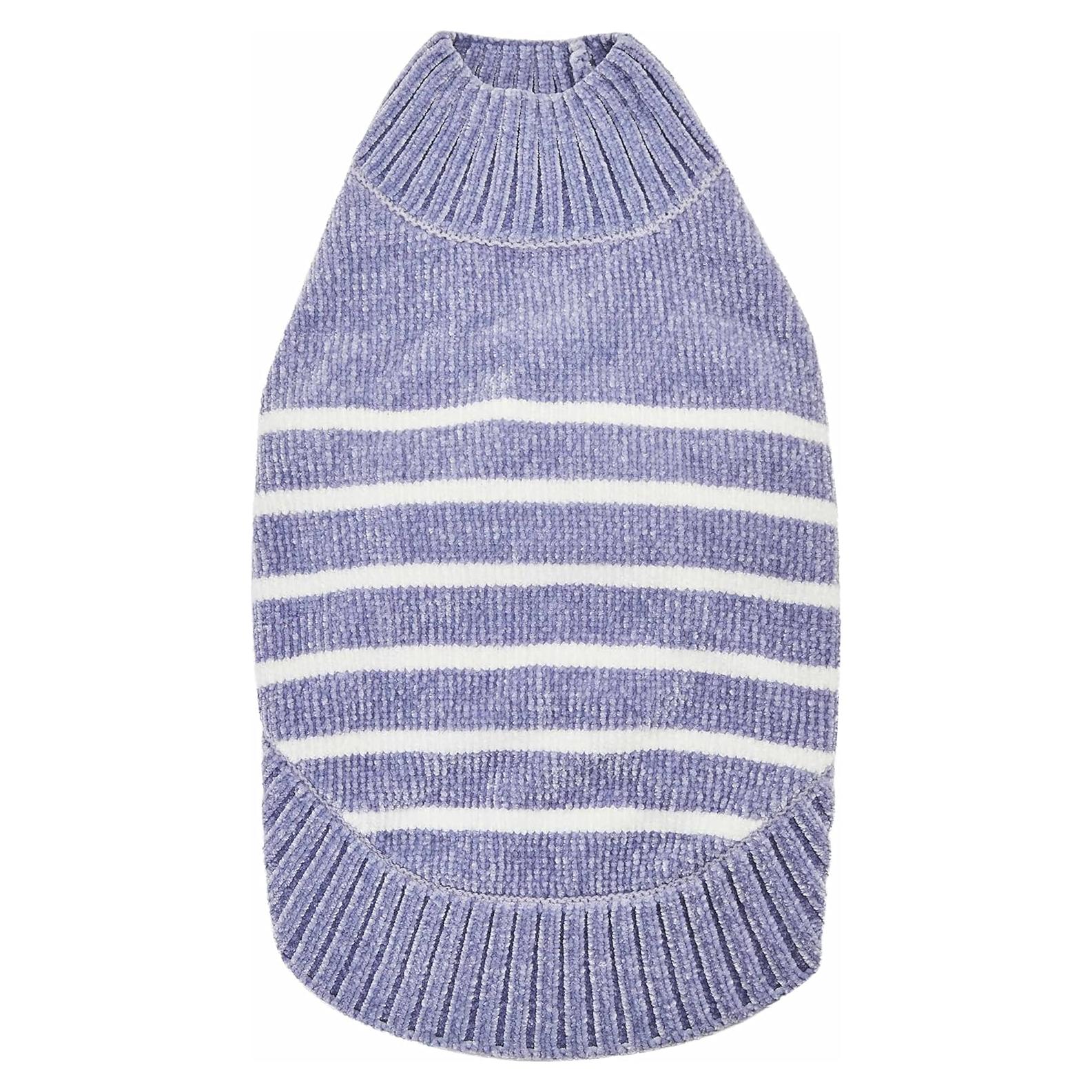 Suéter para Perro Blueberry Pet Rayas Azul Lavado 30 cm