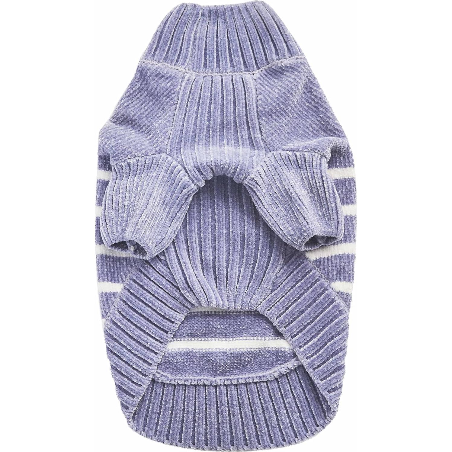 Suéter para Perro Blueberry Pet Rayas Azul Lavado 30 cm