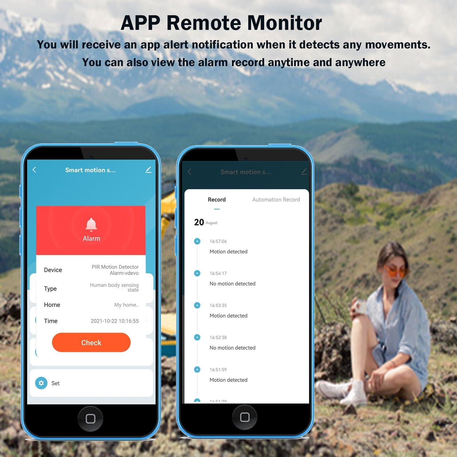 Sensor de Movimiento Wi-Fi SENCKIT PIR 7m Control por App
