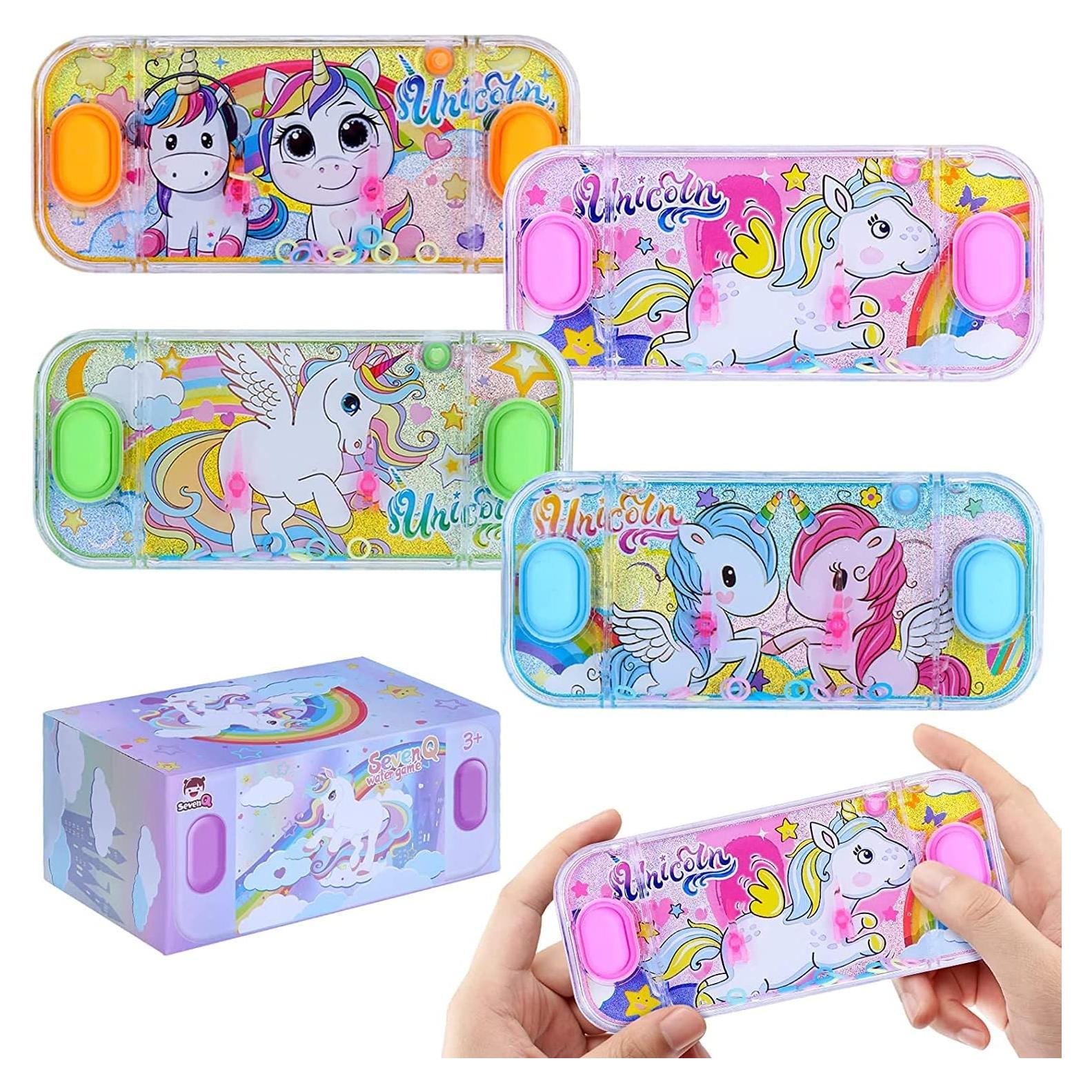 Juegos de Agua de Mano SevenQ Unicornio 4 Piezas Divertidas