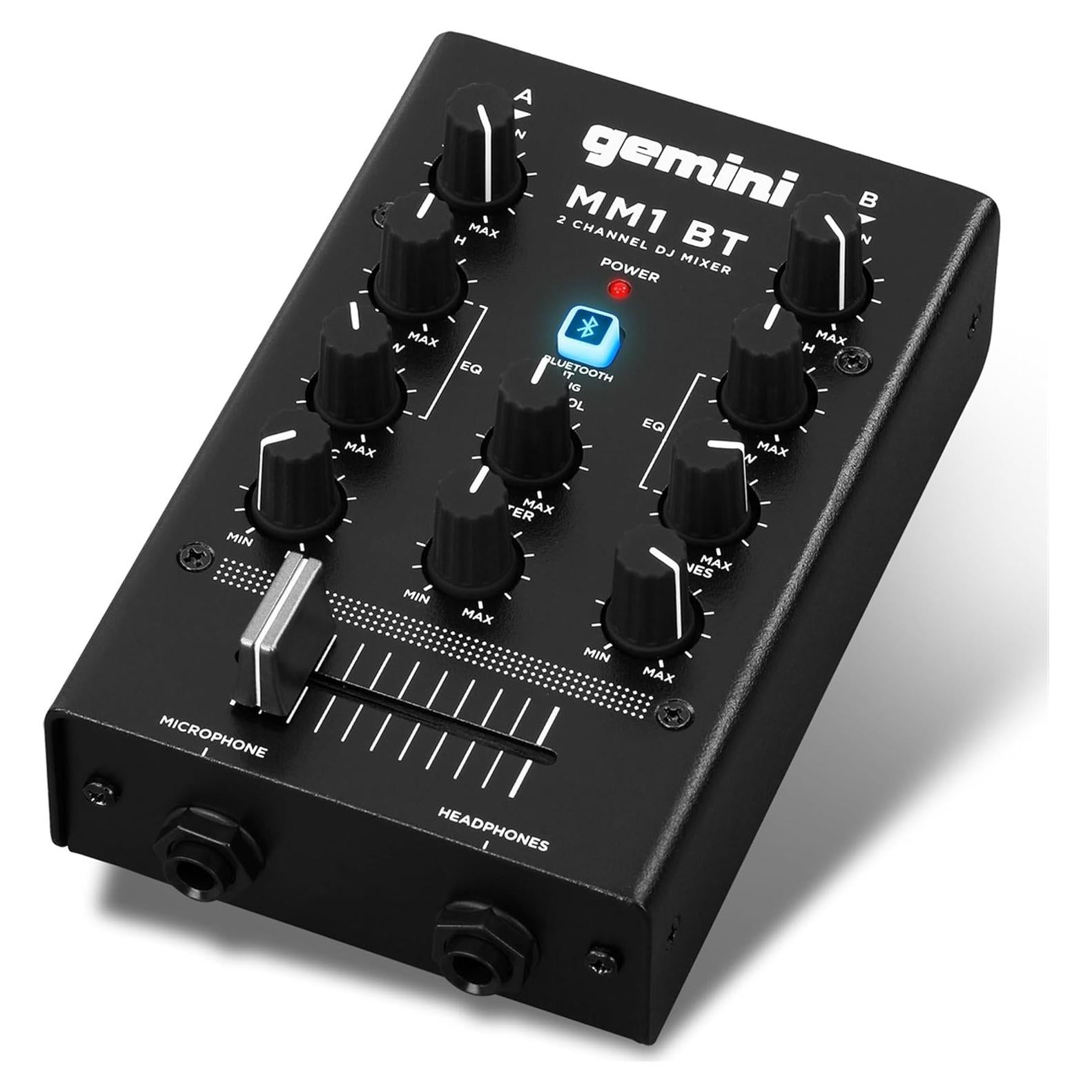 Mezclador DJ Gemini MM1BT Bluetooth 2 Canales Compacto