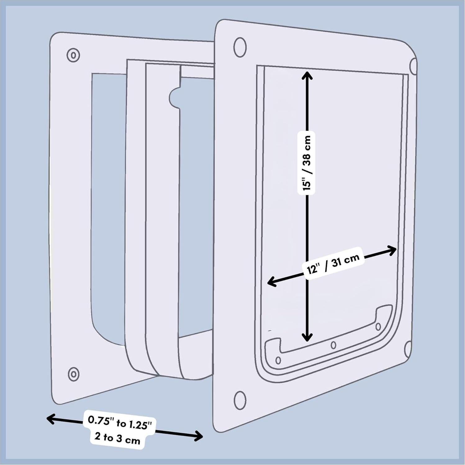 Puerta para Perros Trixie M-XL con Bloqueo 2 Vías