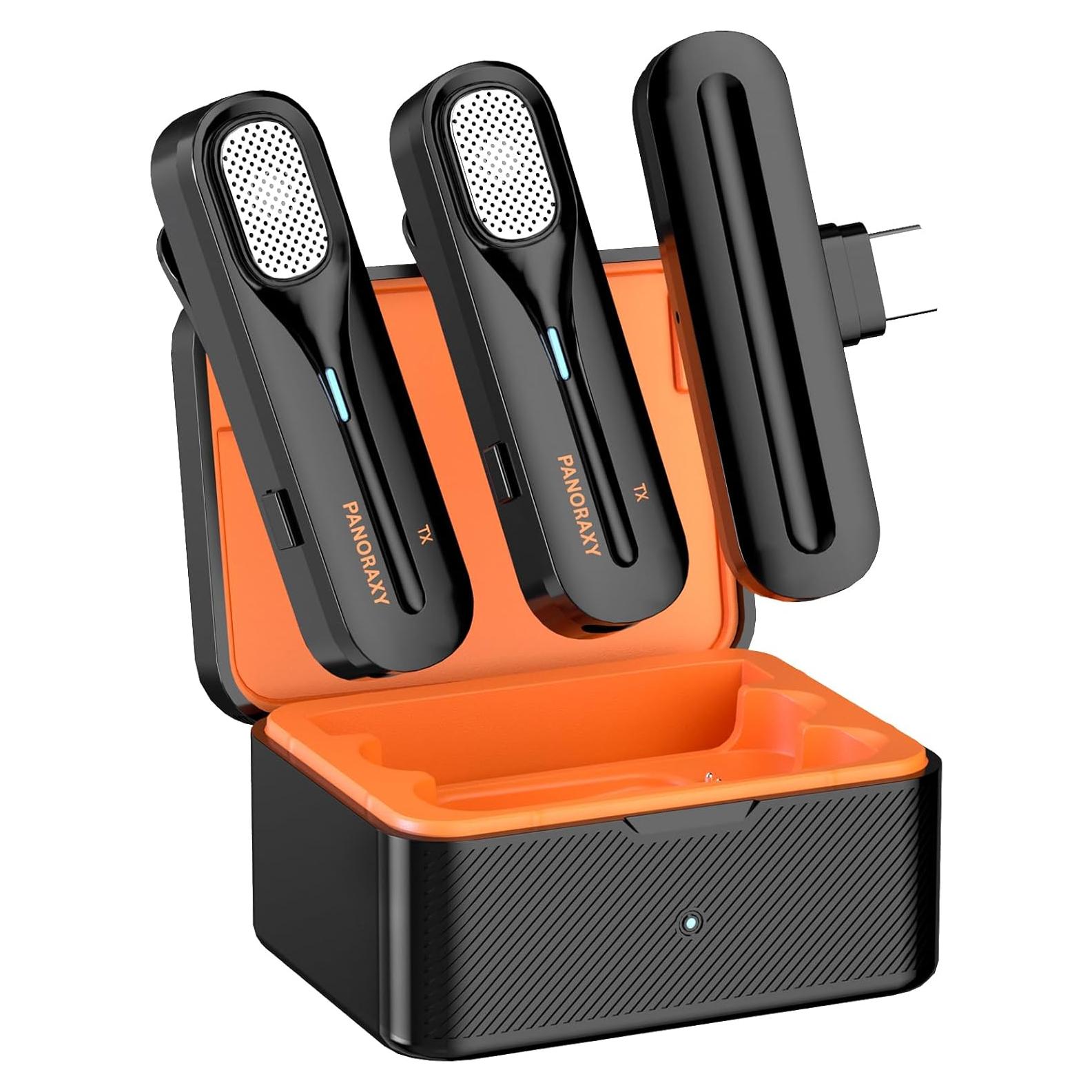 Micrófono Lavalier Inalámbrico P Panoraxy Tipo-C 2 Micrófonos