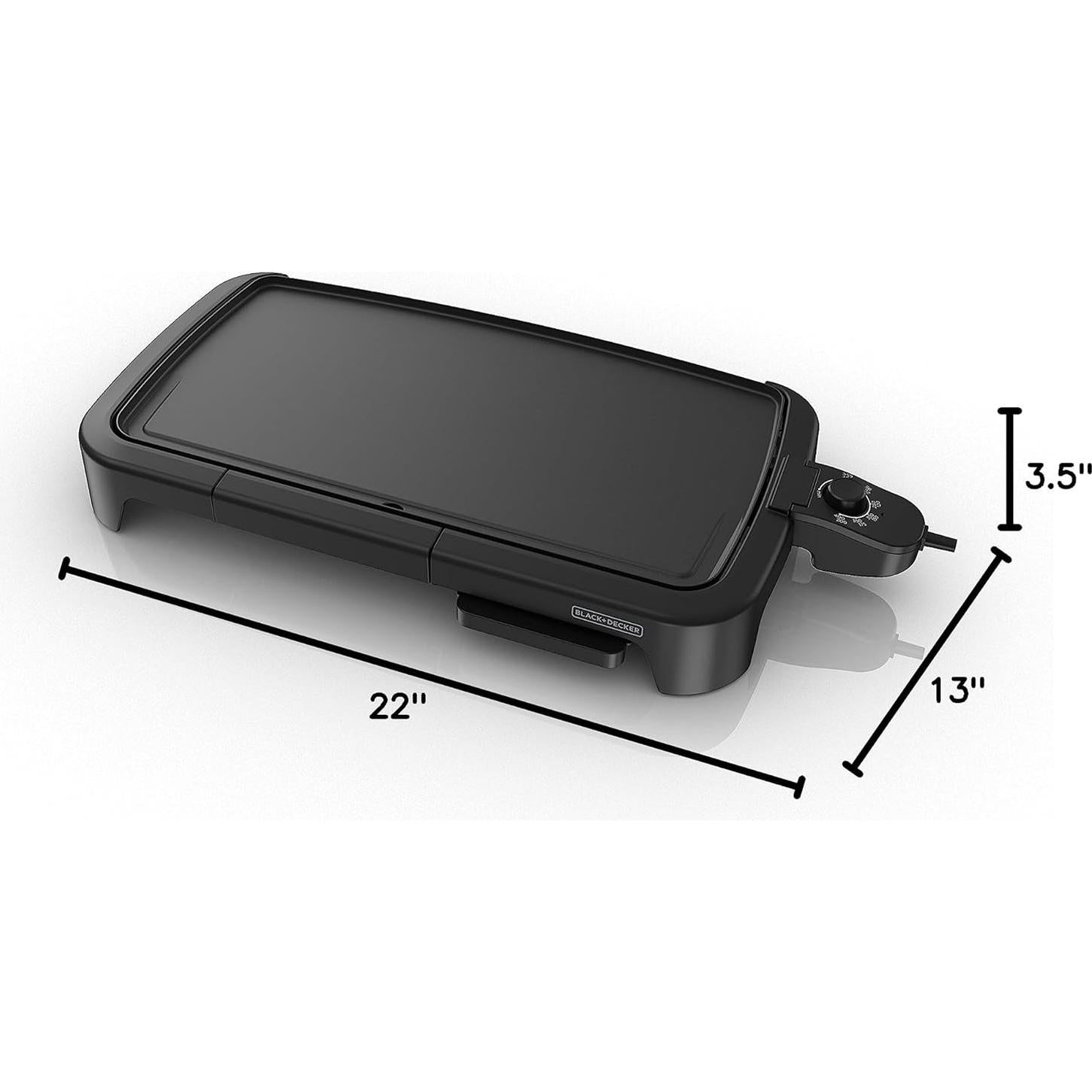 Plancha Eléctrica BLACK+DECKER GD2051B para 8 Porciones