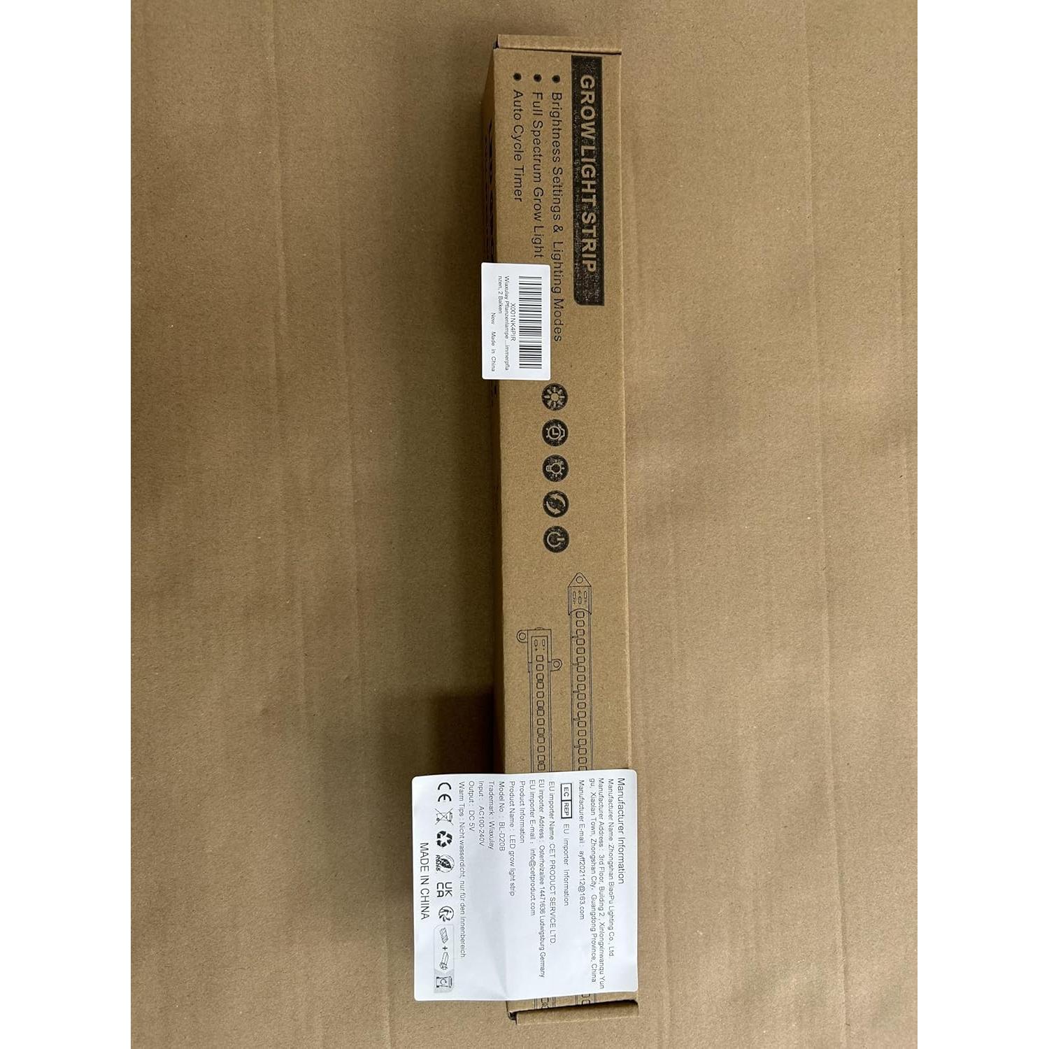 Luz de Crecimiento Wiaxulay 6000K LED con Temporizador 40cm