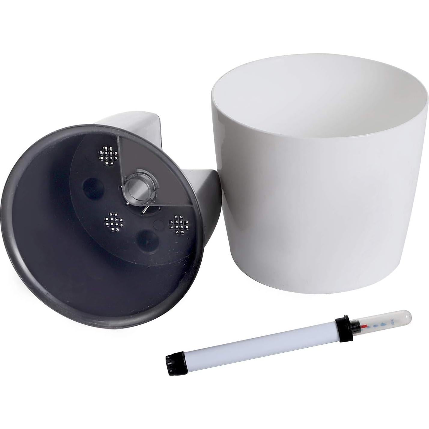 Maceta Autorriego KINJOEK 5 Paquetes 17.78 cm Blanca