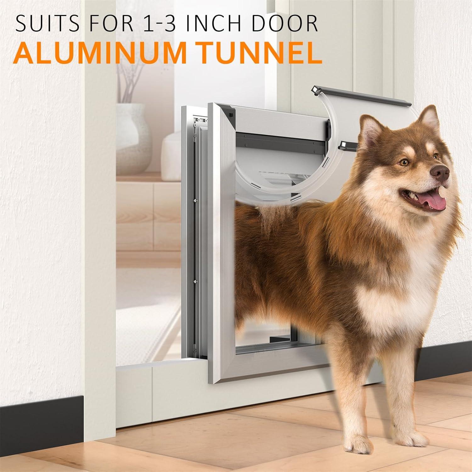Puerta para Perros Classicmacher Extra Grande Aluminio Plata