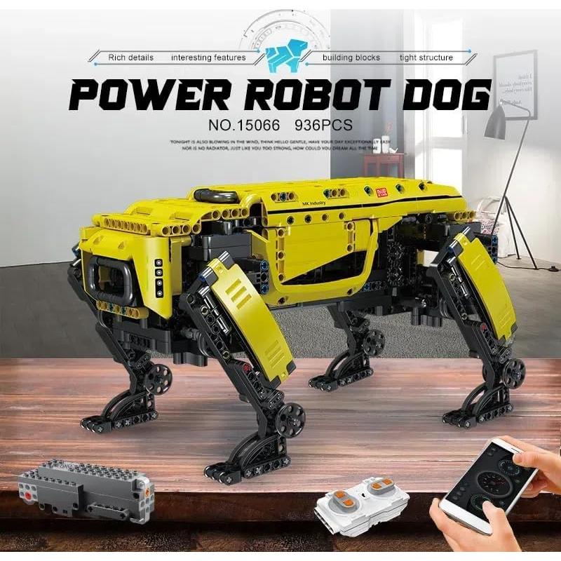 Robot Perro Mould King WX15066 Amarillo 936 Piezas RC