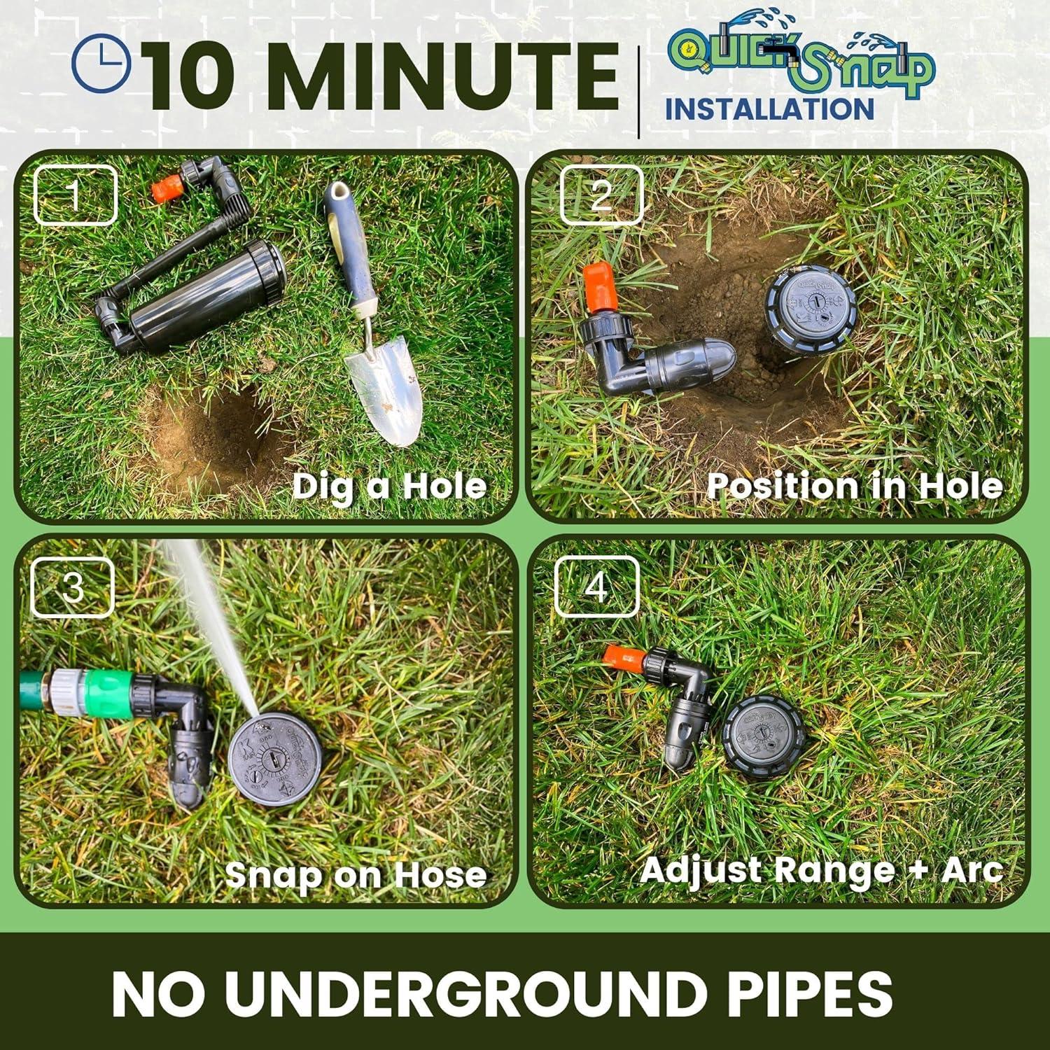 Aspersor Ajustable Quick-Snap QSK-745 5-Pack 5000 ft²