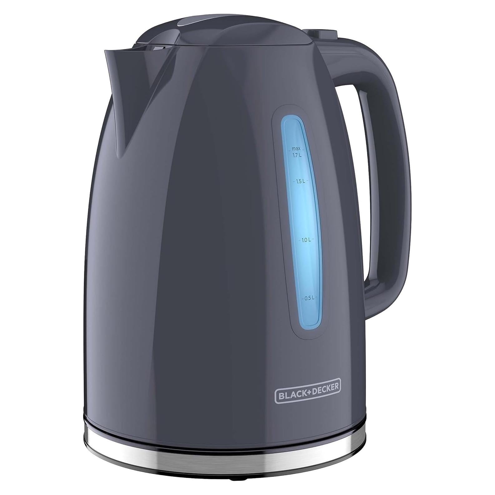 Hervidor Eléctrico BLACK+DECKER 1.7L KE1555GY Gris