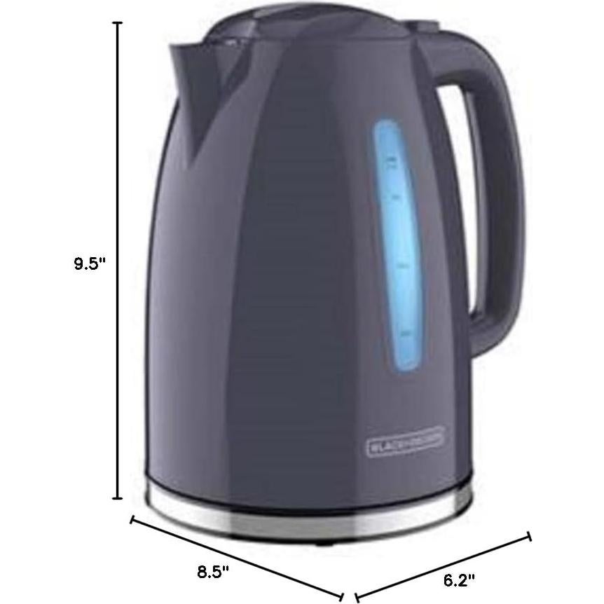 Hervidor Eléctrico BLACK+DECKER 1.7L KE1555GY Gris