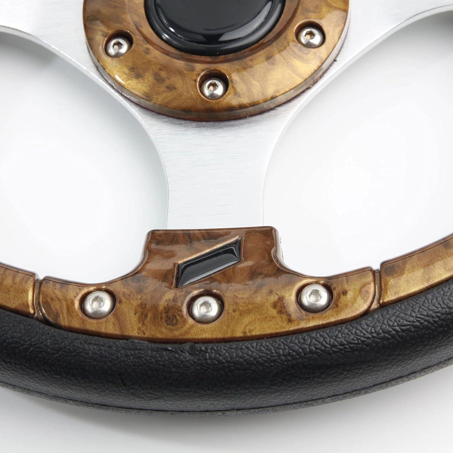 Volante de Golf YEHICY 31.75 cm Grano de Madera Universal